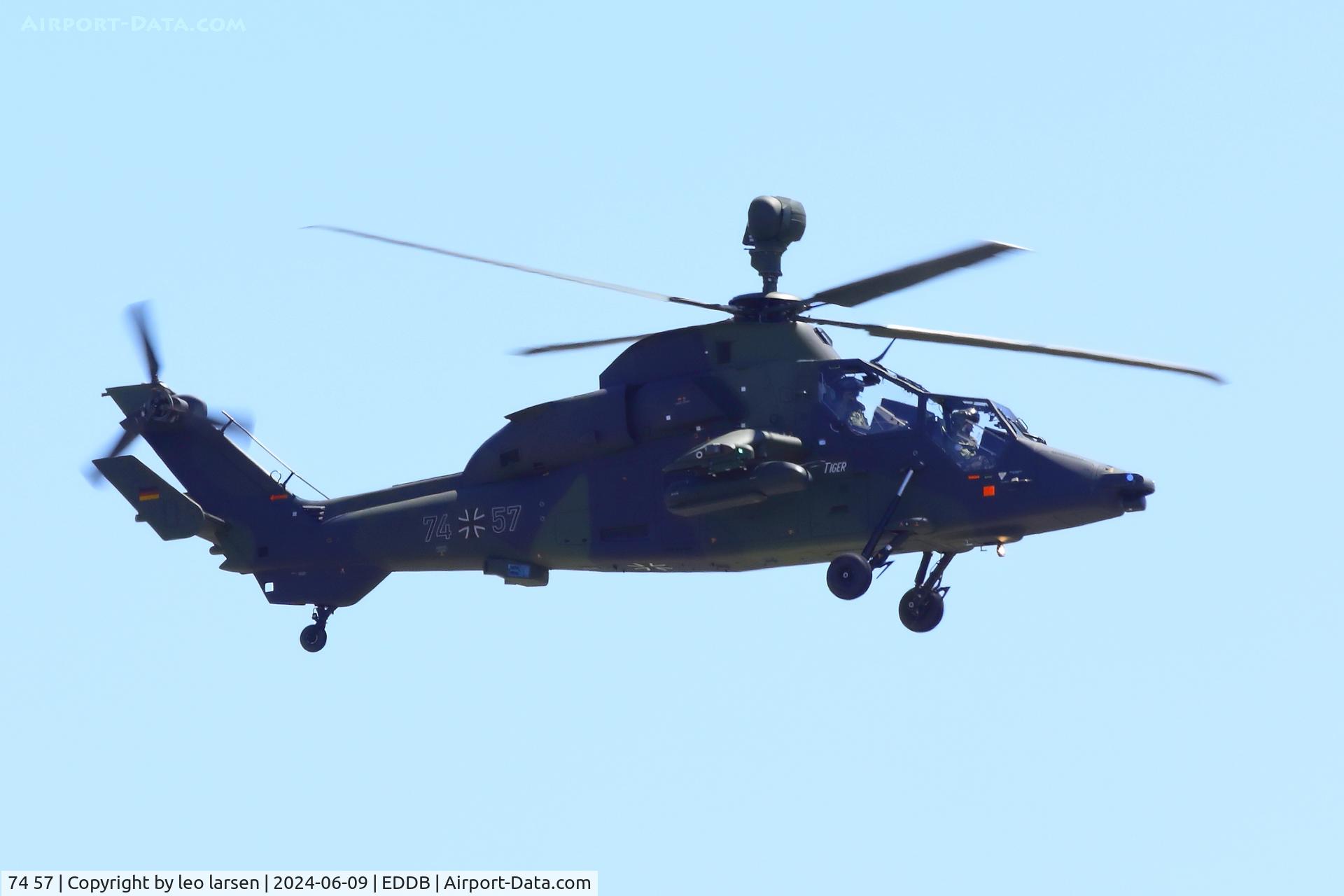 74 57, 2017 Eurocopter EC-665 Tiger UHT C/N 1057/UHT57, Berlin ILA 9.6.2024