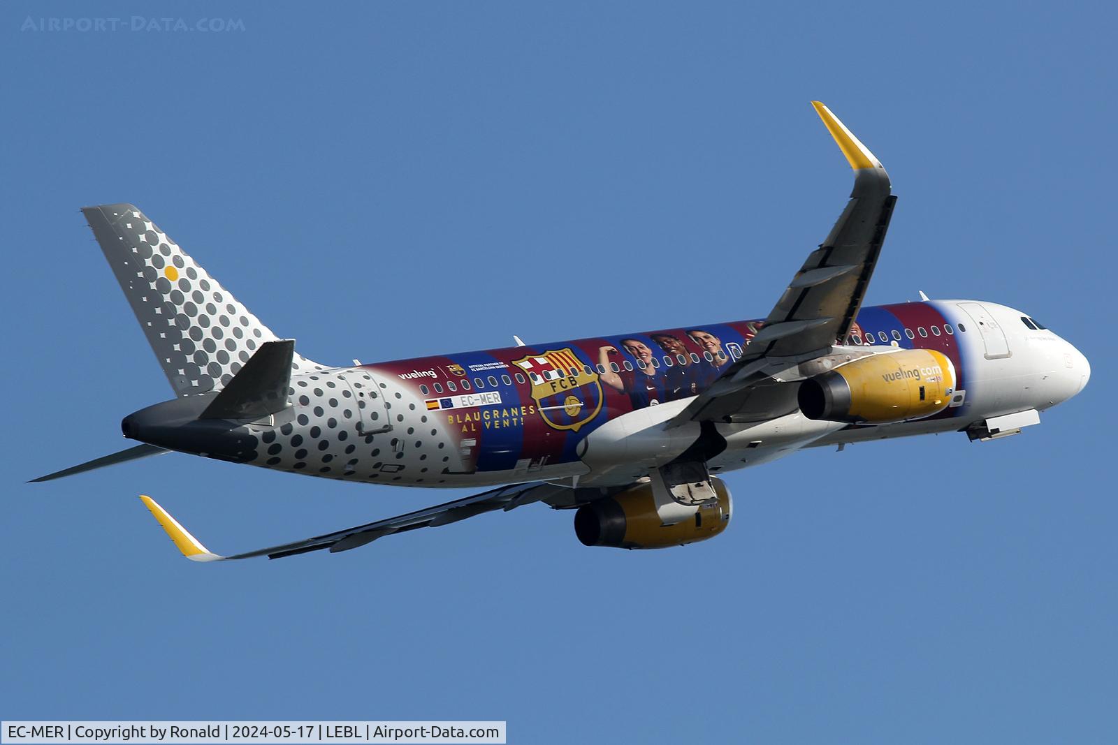 EC-MER, 2015 Airbus A320-232 C/N 6510, at bcn