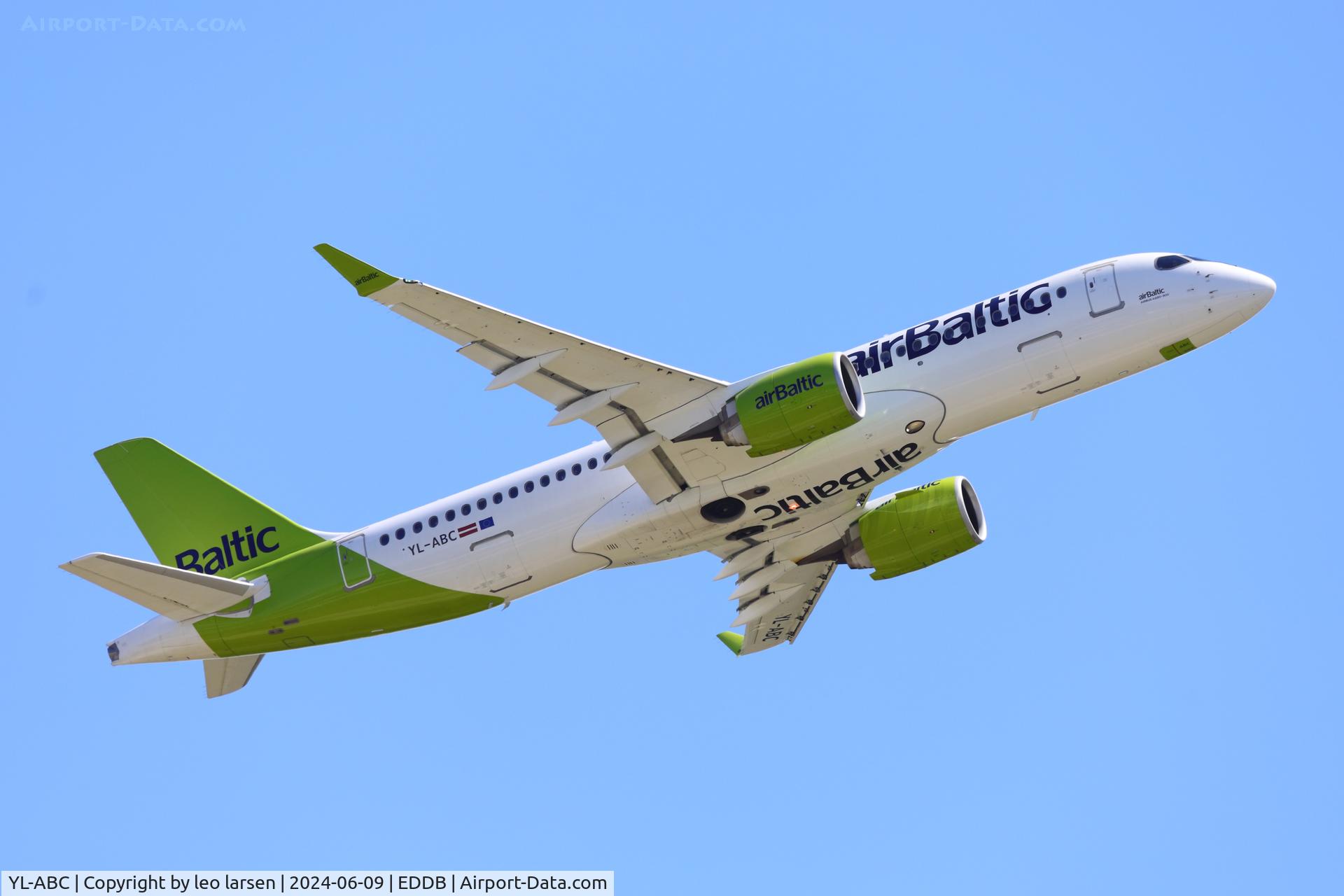 YL-ABC, 2021 Airbus A220-300 C/N 55127, Berlin 9.6.2024