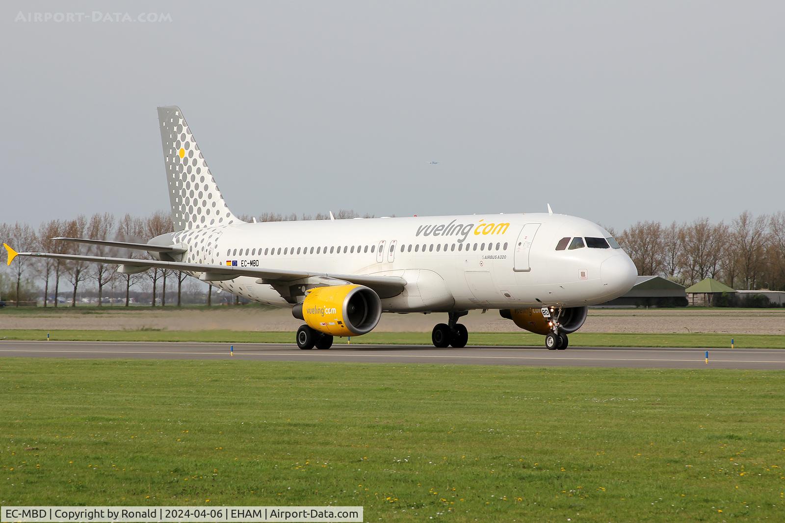 EC-MBD, 2008 Airbus A320-214 C/N 3444, at eham