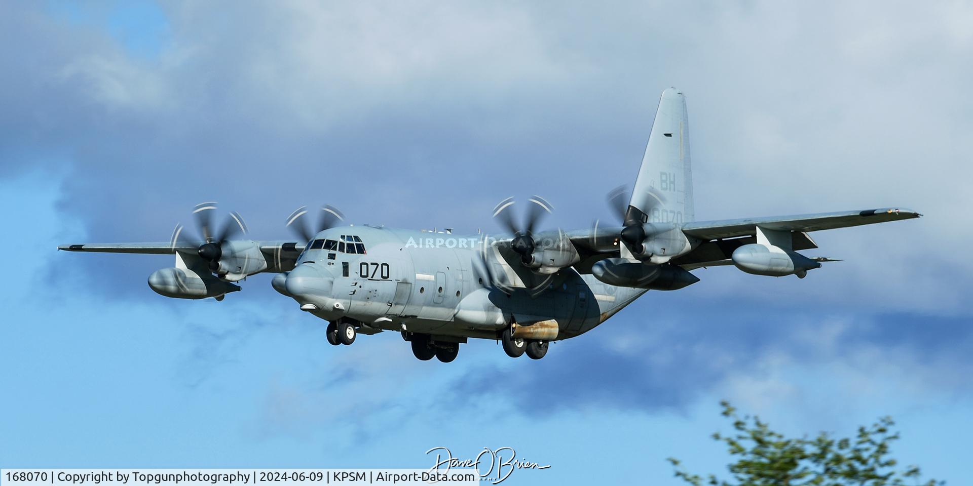 168070, Lockheed Martin KC-130J Hercules C/N 382-5661, OTIS82 inbound RW34