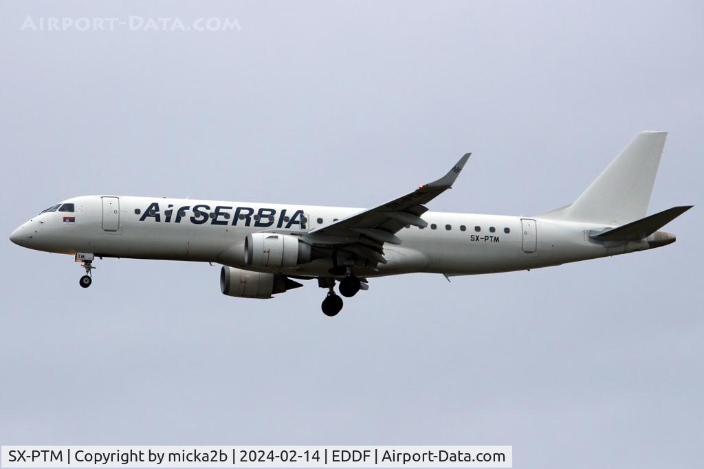 SX-PTM, 2008 Embraer 190SR (ERJ-190-100SR) C/N 19000163, Landing