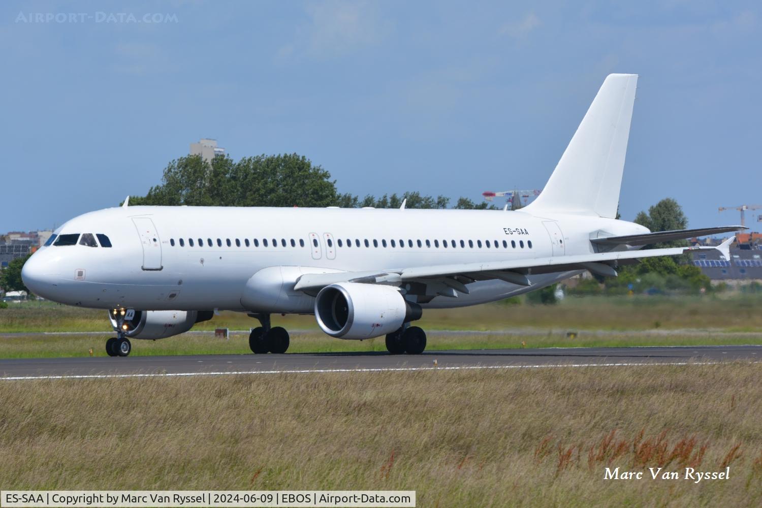 ES-SAA, 2008 Airbus A320-214 C/N 3631, ES-SAA at Ostend Airport.