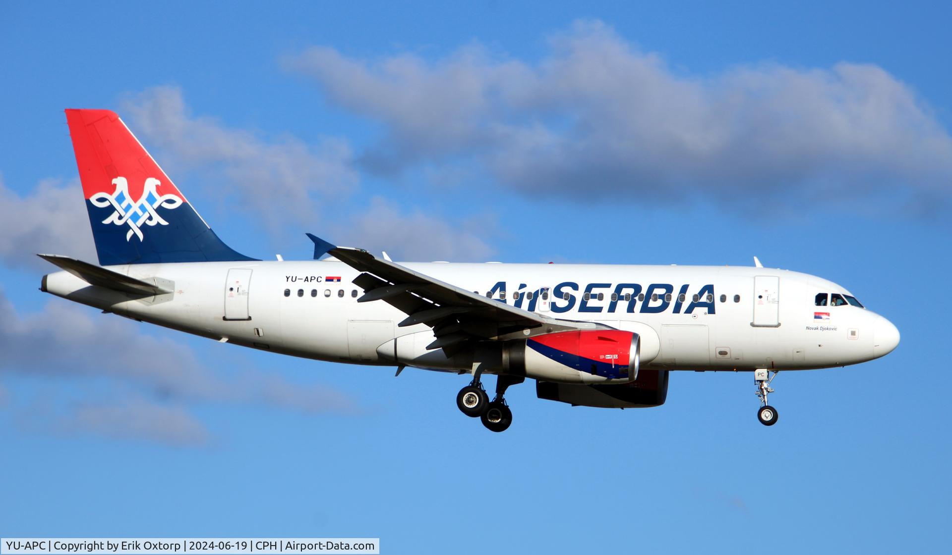 YU-APC, 2005 Airbus A319-132 C/N 2621, YU-APC landing rw 22L