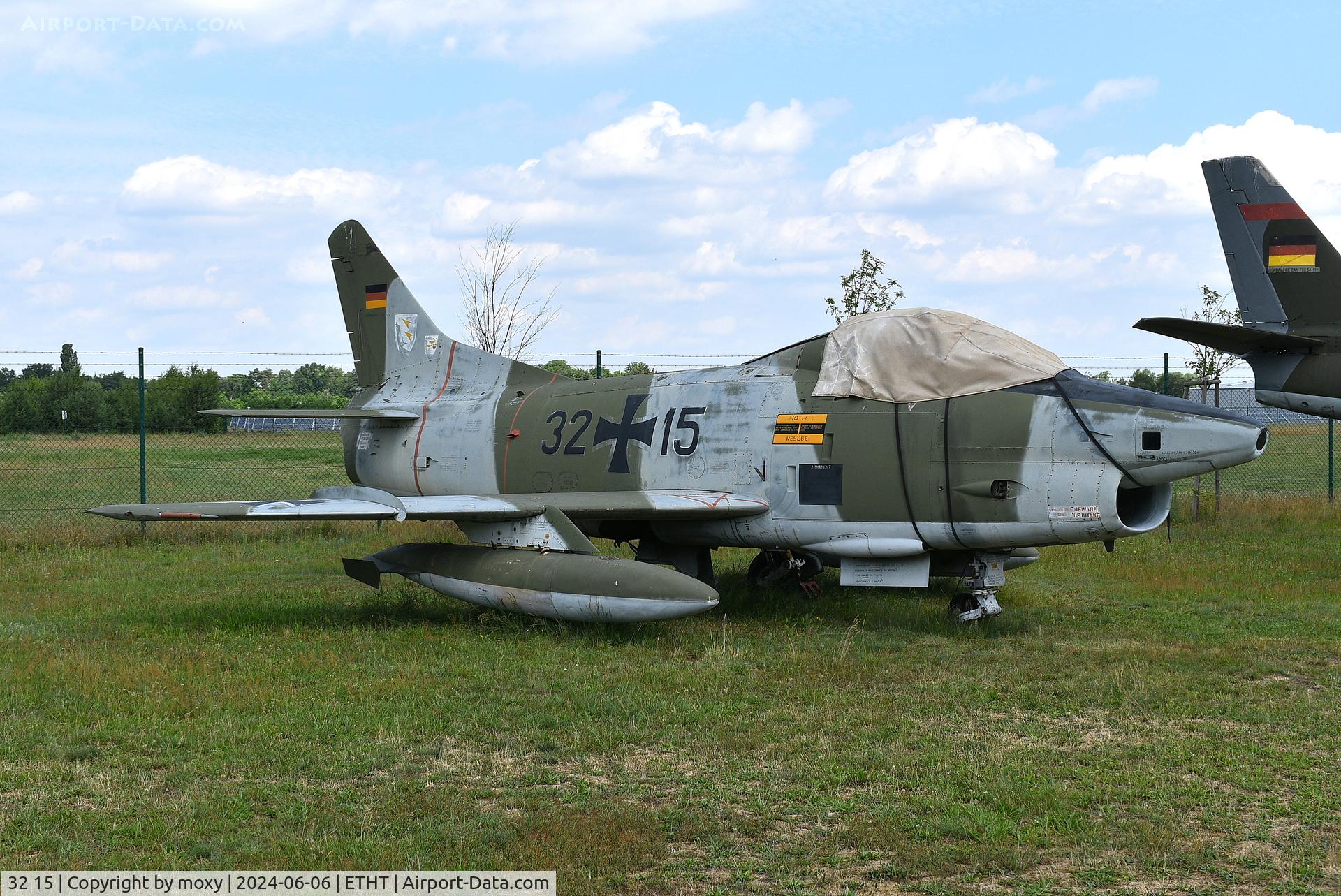 32 15, Fiat G-91R/3 C/N D483, Fiat G-91R/3 at Cottbus Aircraft Museum.