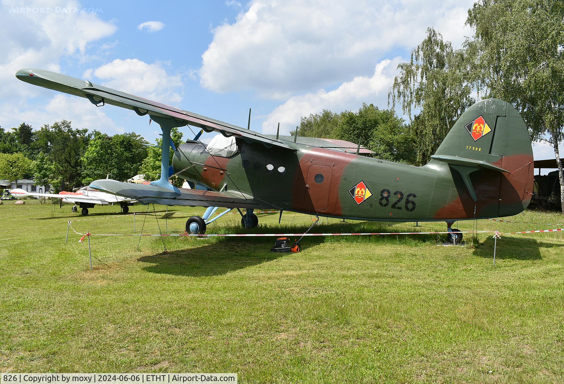 826, 1957 Antonov An-2T C/N 1 079 473 06, Antonov An-2T at Cottbus Aircraft Museum.