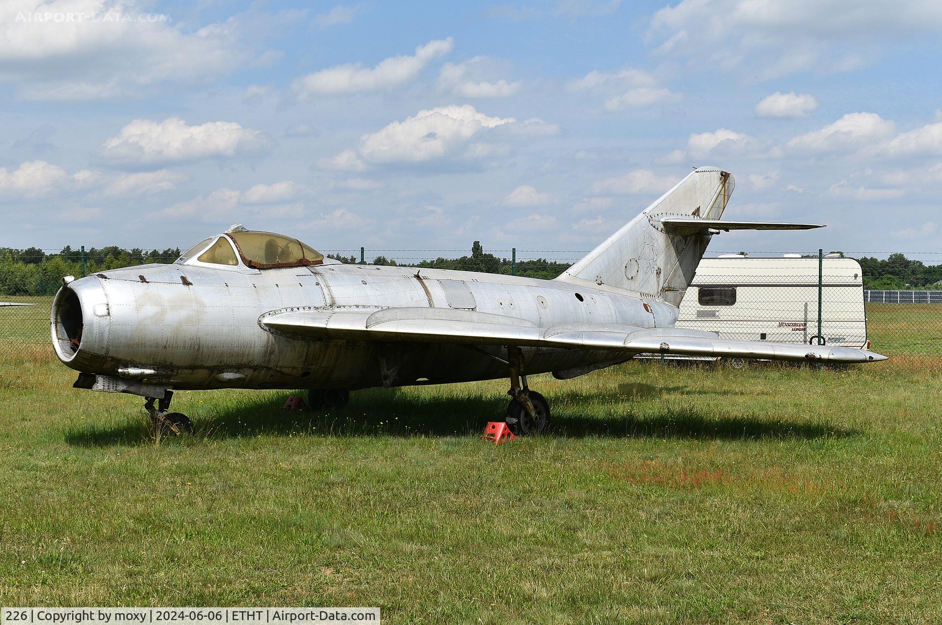 226, Mikoyan-Gurevich MiG-17 C/N 54211684, Mikoyan-Gurevich MiG-17 at Cottbus Aircraft Museum.