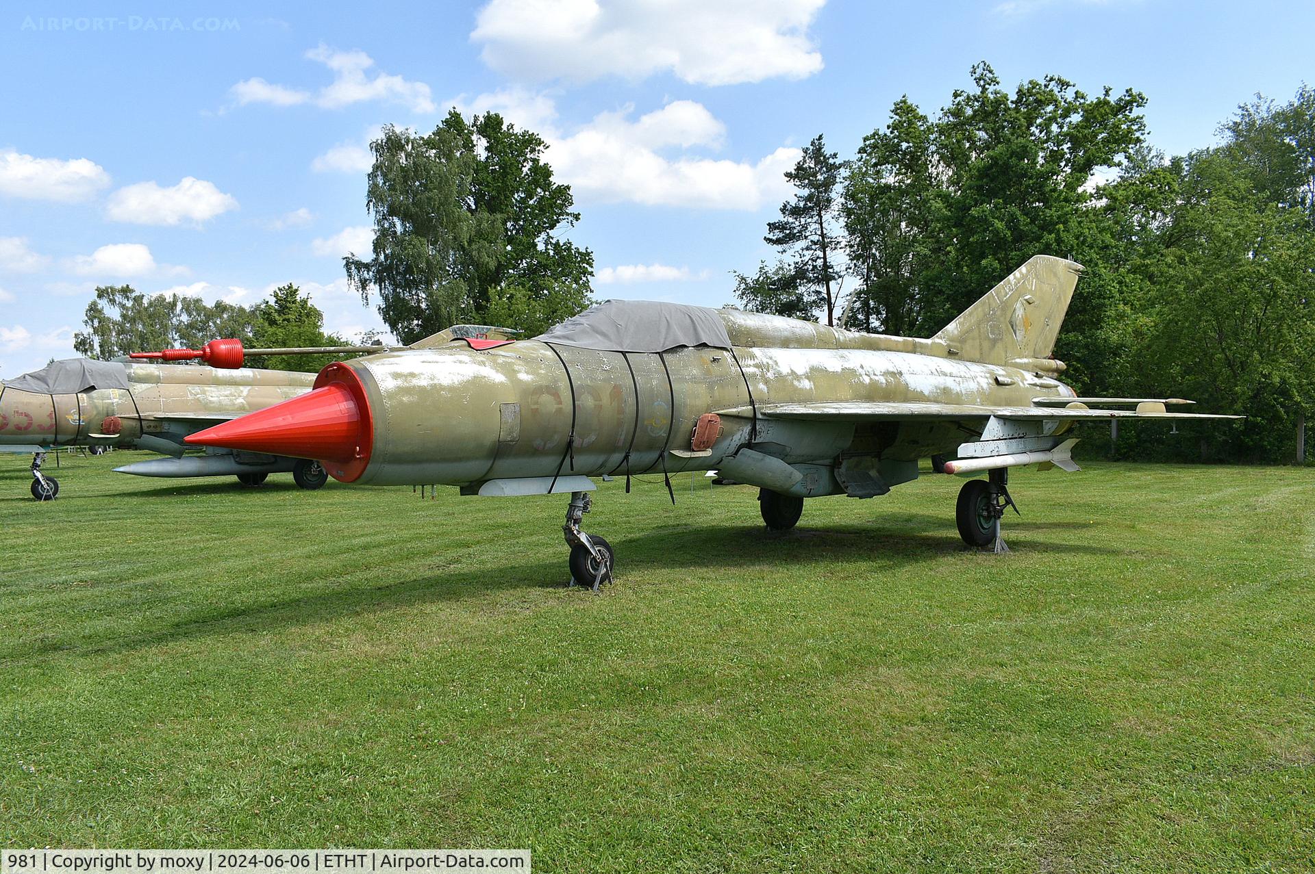 981, 1968 Mikoyan-Gurevich MIG-21SPS-K C/N 94A 6704, Mikoyan-Gurevich MIG-21SPS-K at Cottbus Aircraft Museum.