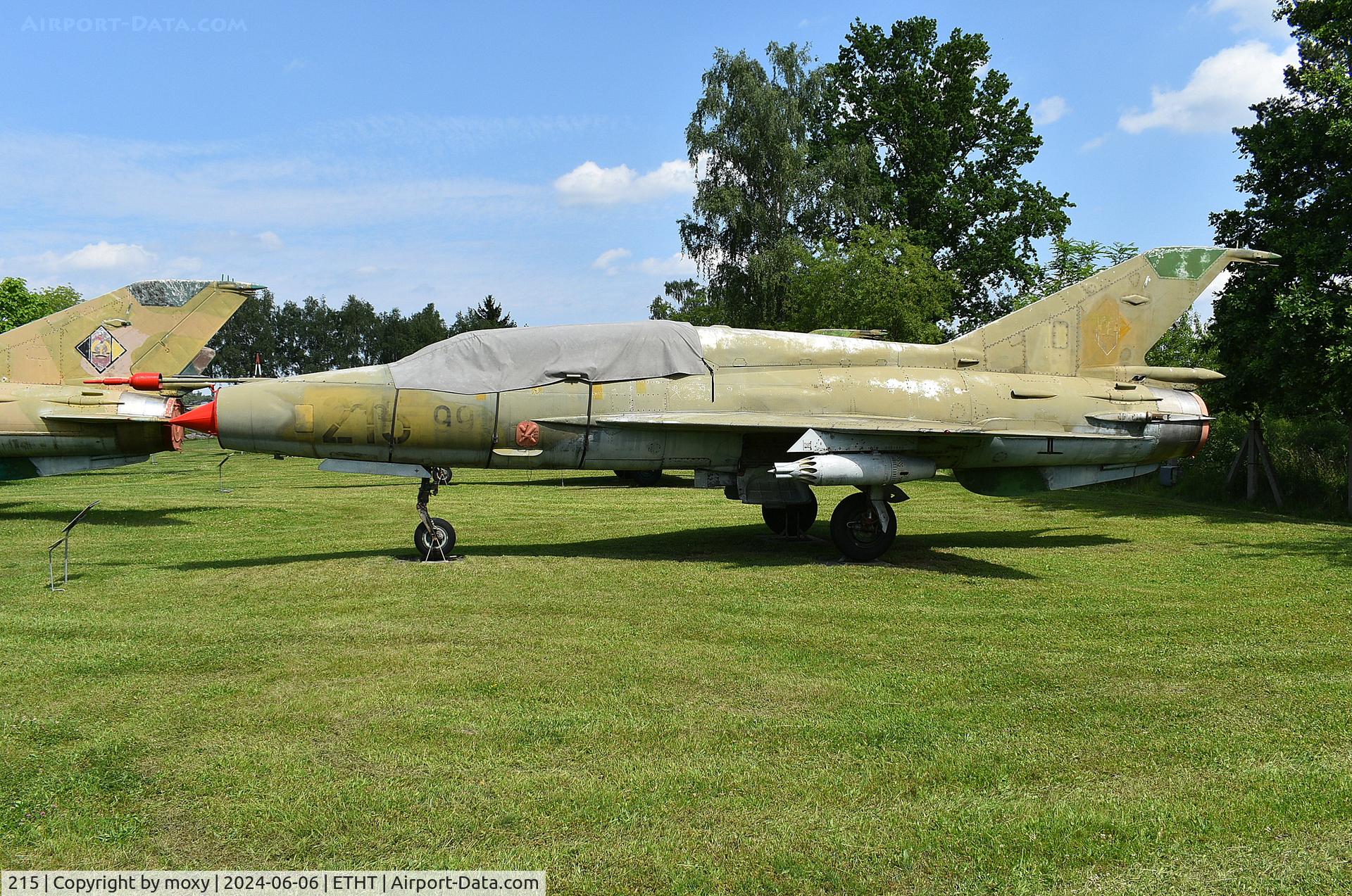 215, Mikoyan-Gurevich MiG-21US C/N 01685134, Mikoyan-Gurevich MiG-21US at Cottbus Aircraft Museum.