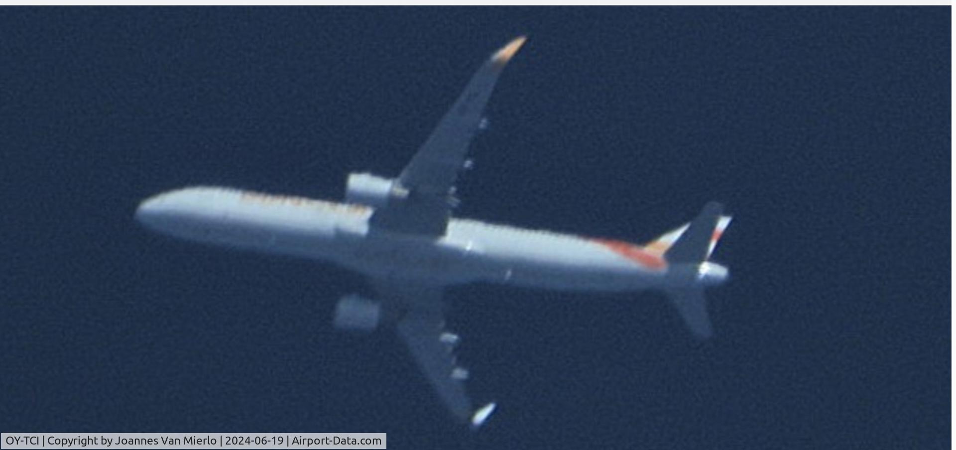 OY-TCI, 2015 Airbus A321-211 C/N 6468, Over Belgium