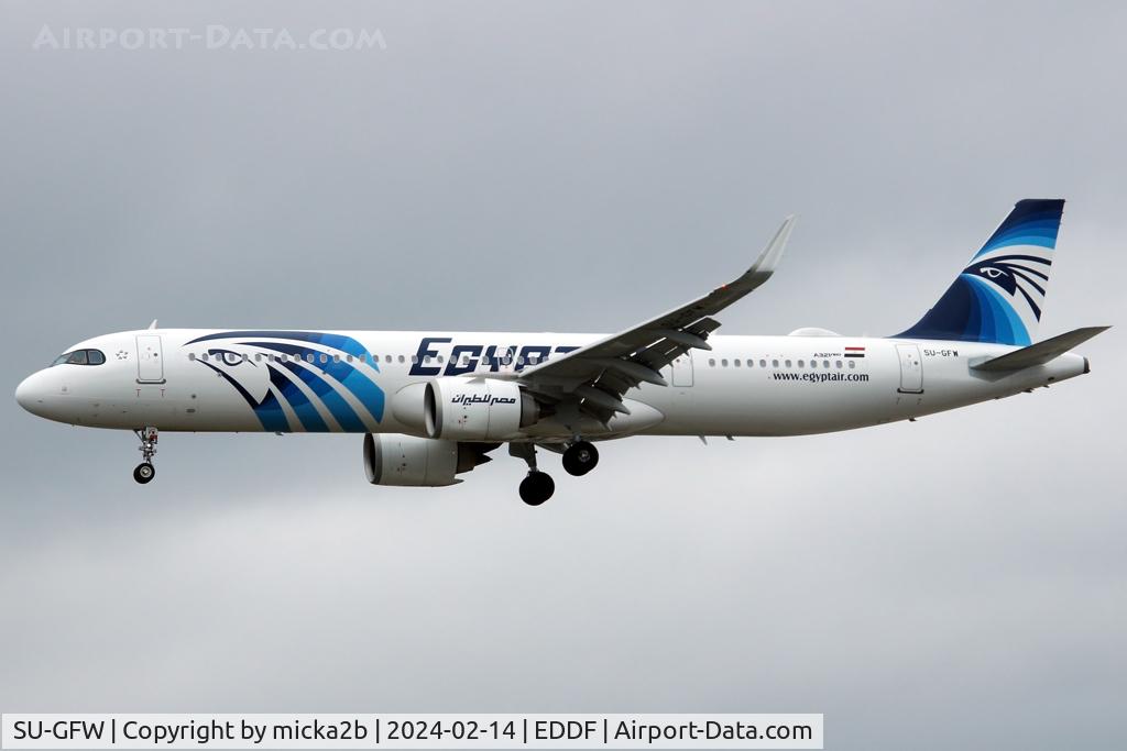 SU-GFW, 2023 Airbus A321-251NX C/N 11581, Landing
