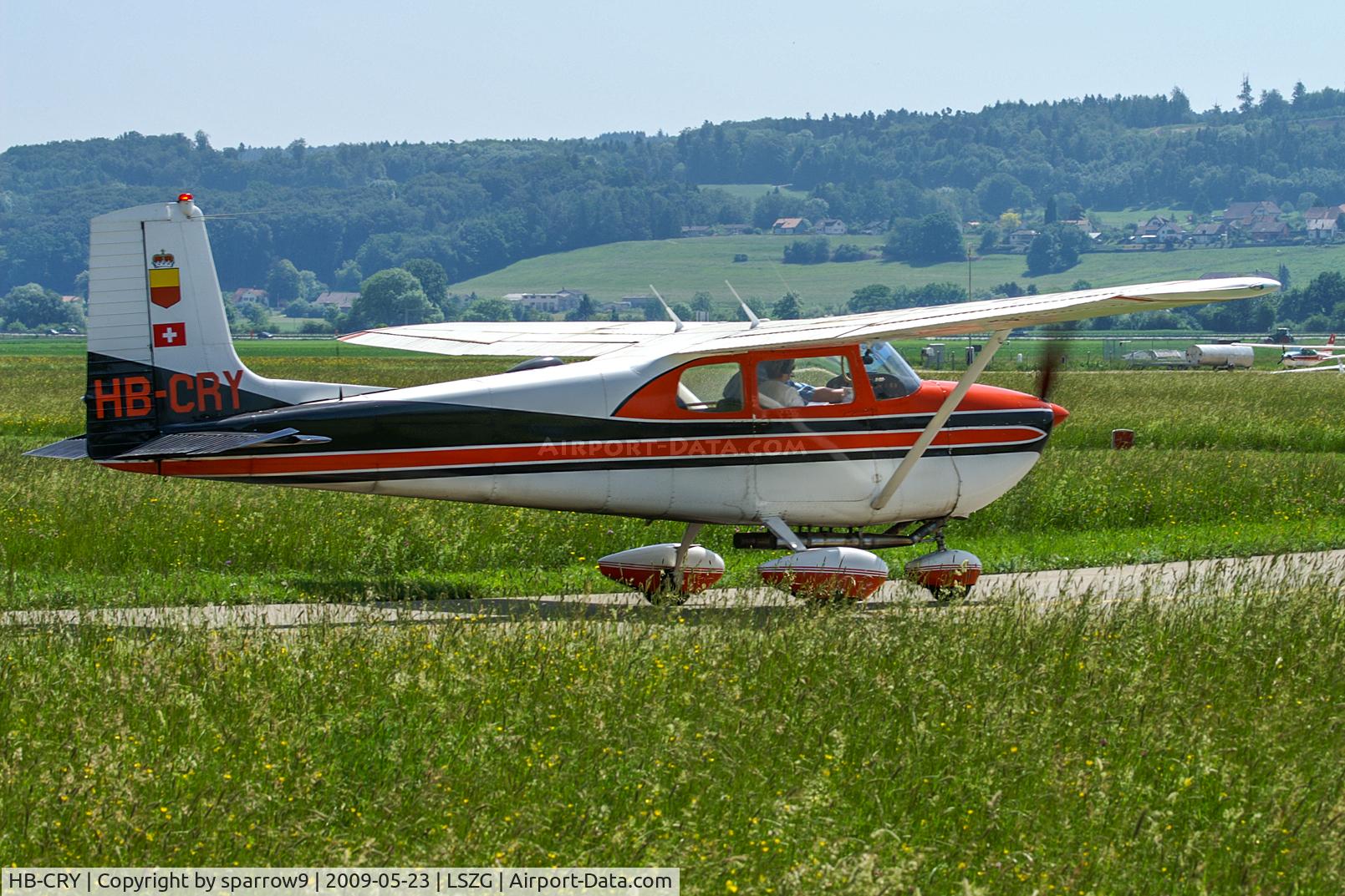 HB-CRY, 1959 Cessna 175 Skylark C/N 55915, At Grenchen. HB-registered from 1962-08-06 until 2018-12-19.
At first it was registred to Liechtenstein. Sold to Belarus.