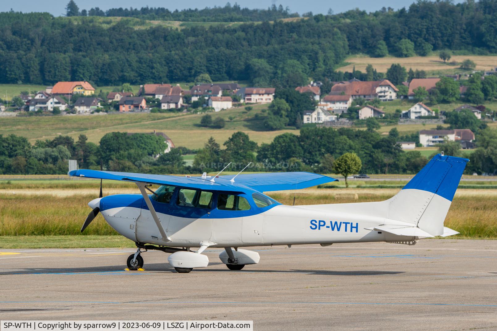 SP-WTH, 1977 Cessna R172K Hawk XP C/N R1722799, At Grenchen, with a new paint-scheme.