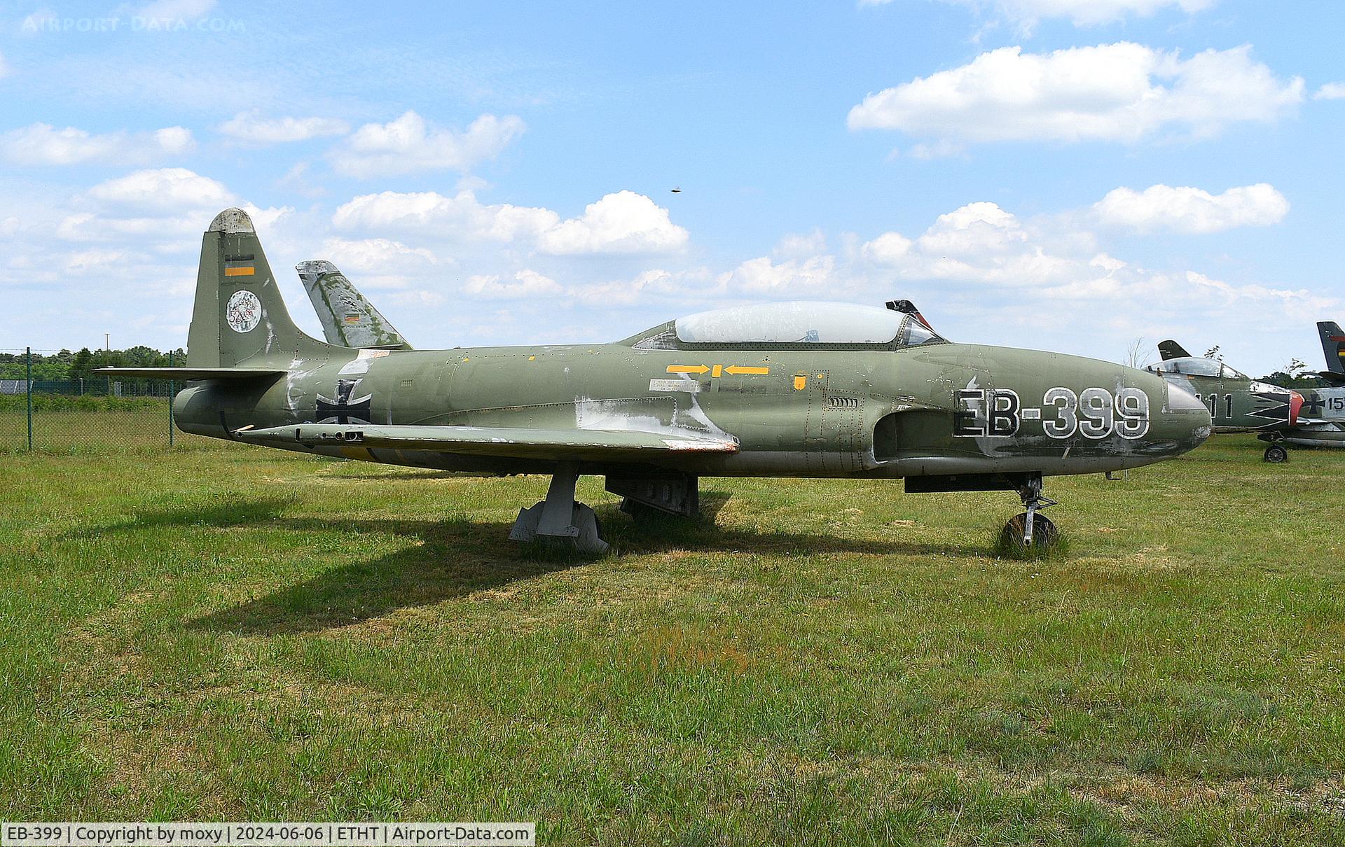 EB-399, 1953 Lockheed T-33A-1-LO C/N 580-8960, Lockheed T-33A-1-LO Shooting Star at the Cottbus Aircraft Museum.