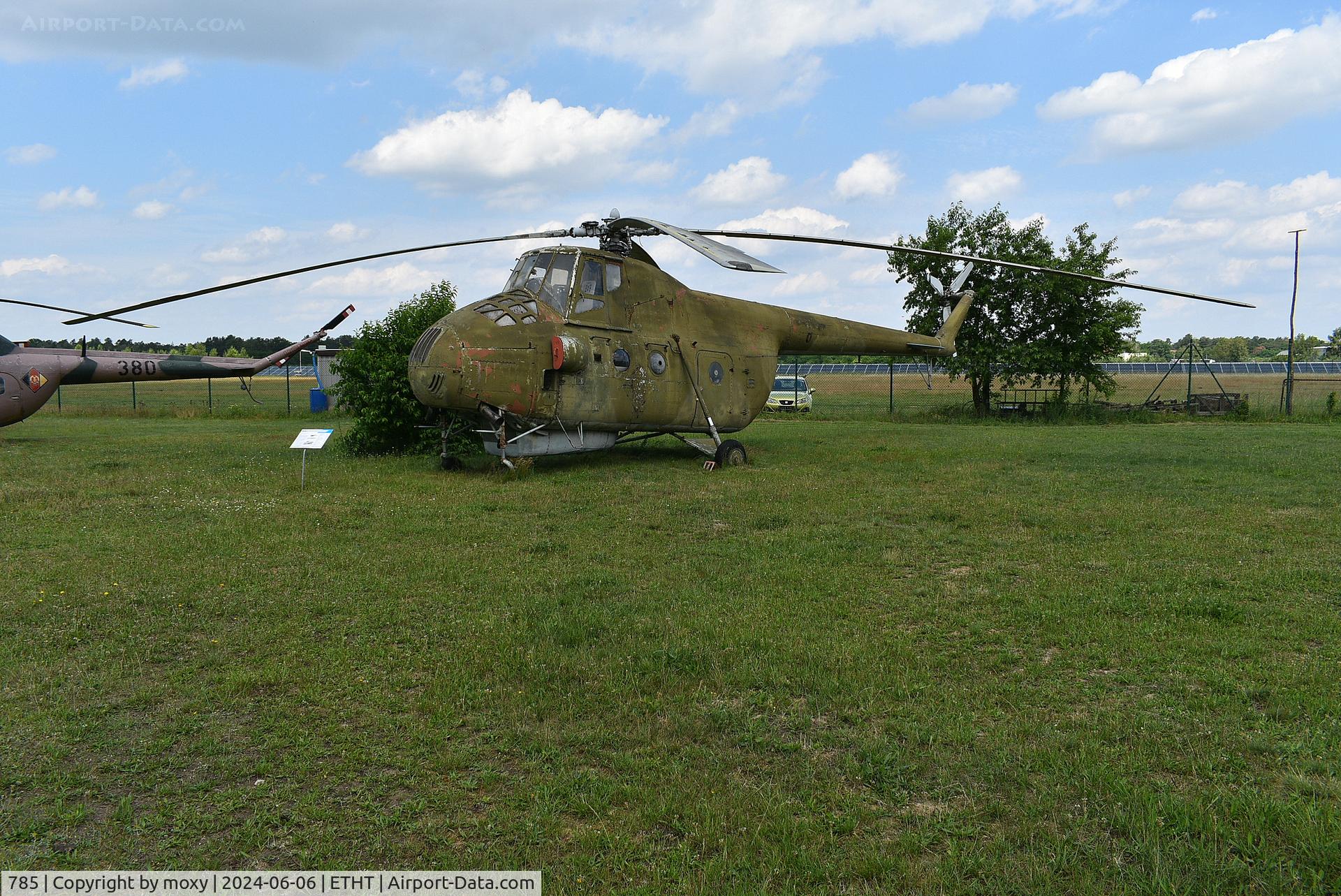 785, 1957 Mil Mi-4 C/N 02 51, Mil Mi-4 Hound at the Cottbus Aircraft Museum. Ex 792 and DM-SPB.