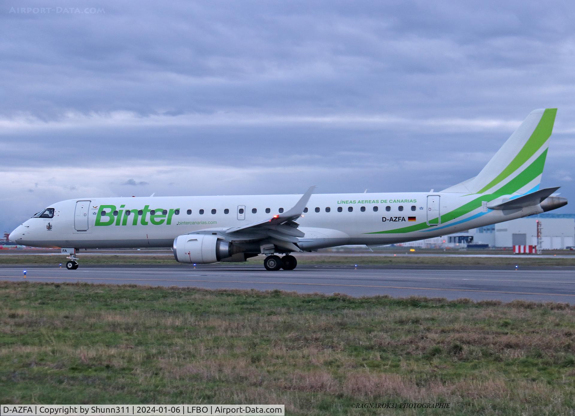 D-AZFA, 2006 Embraer 190LR (ERJ-190-100LR) C/N 19000063, Taxiing to the Terminal...