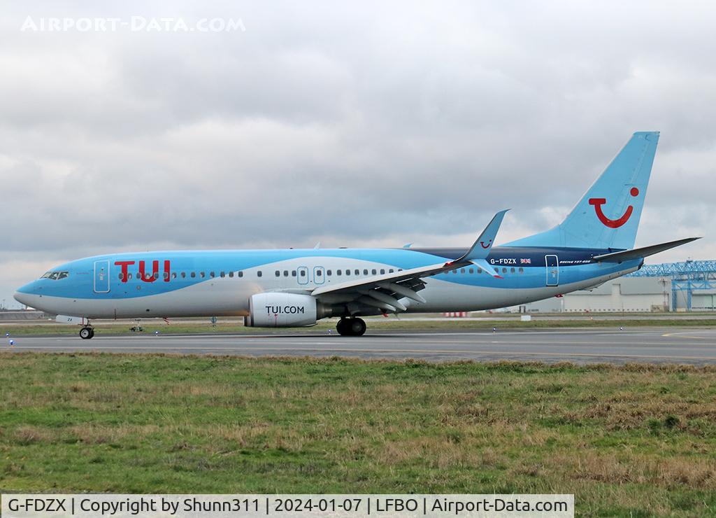 G-FDZX, 2011 Boeing 737-8K5 C/N 37258, Taxiing to the Terminal... Scimitar blended winglets...