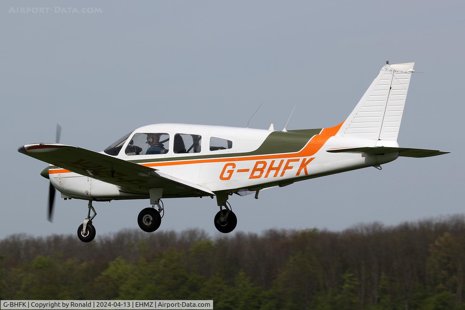 G-BHFK, 1976 Piper PA-28-151 Cherokee Warrior C/N 28-7615088, at ehmz