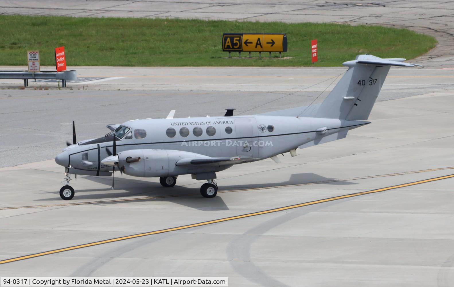 94-0317, 1994 Beech C-12V C/N BW-6, US Army C-12V zx TMA-ATL