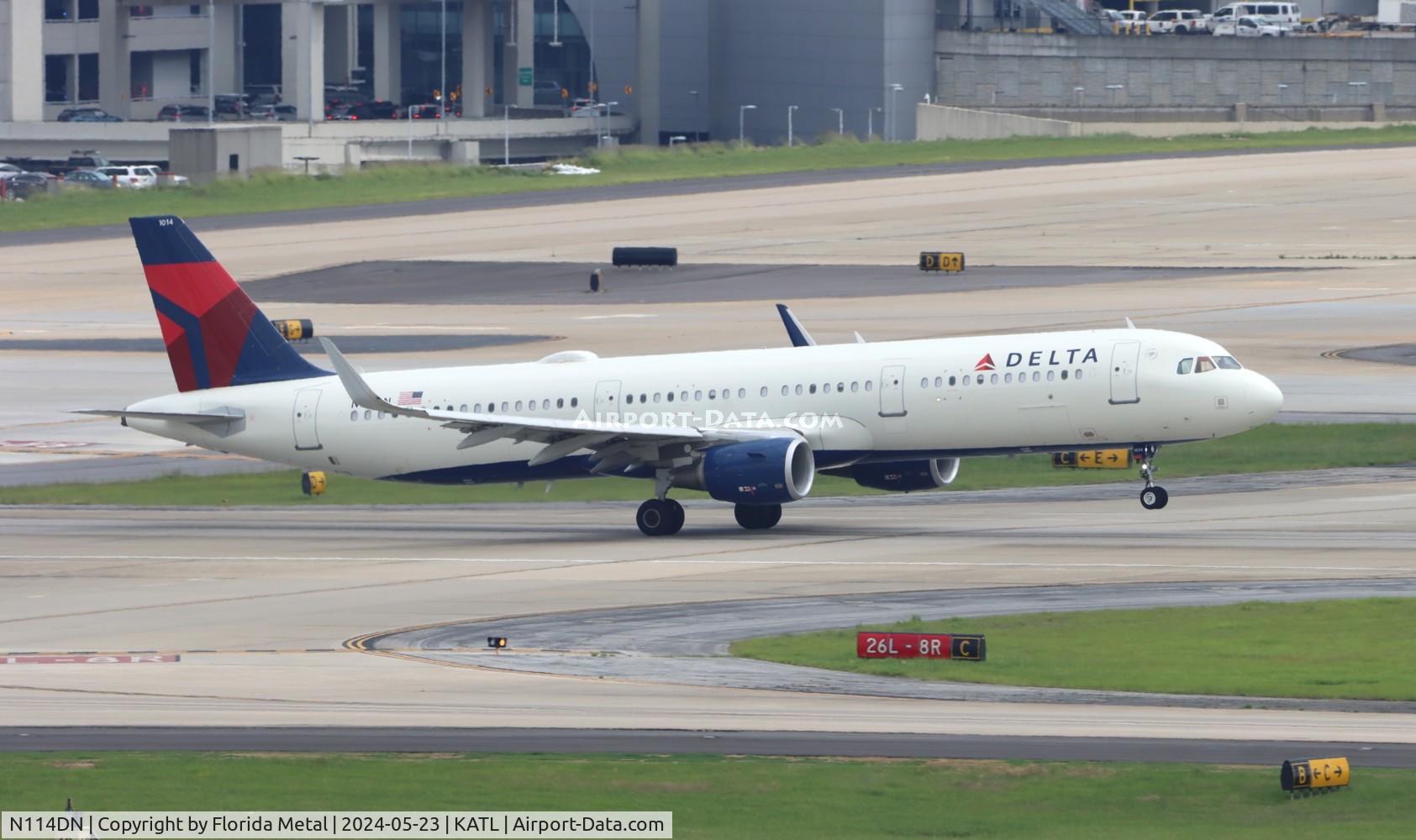 N114DN, 2021 Airbus A321-211 C/N 10122, DAL A321 zx ATL-DEN