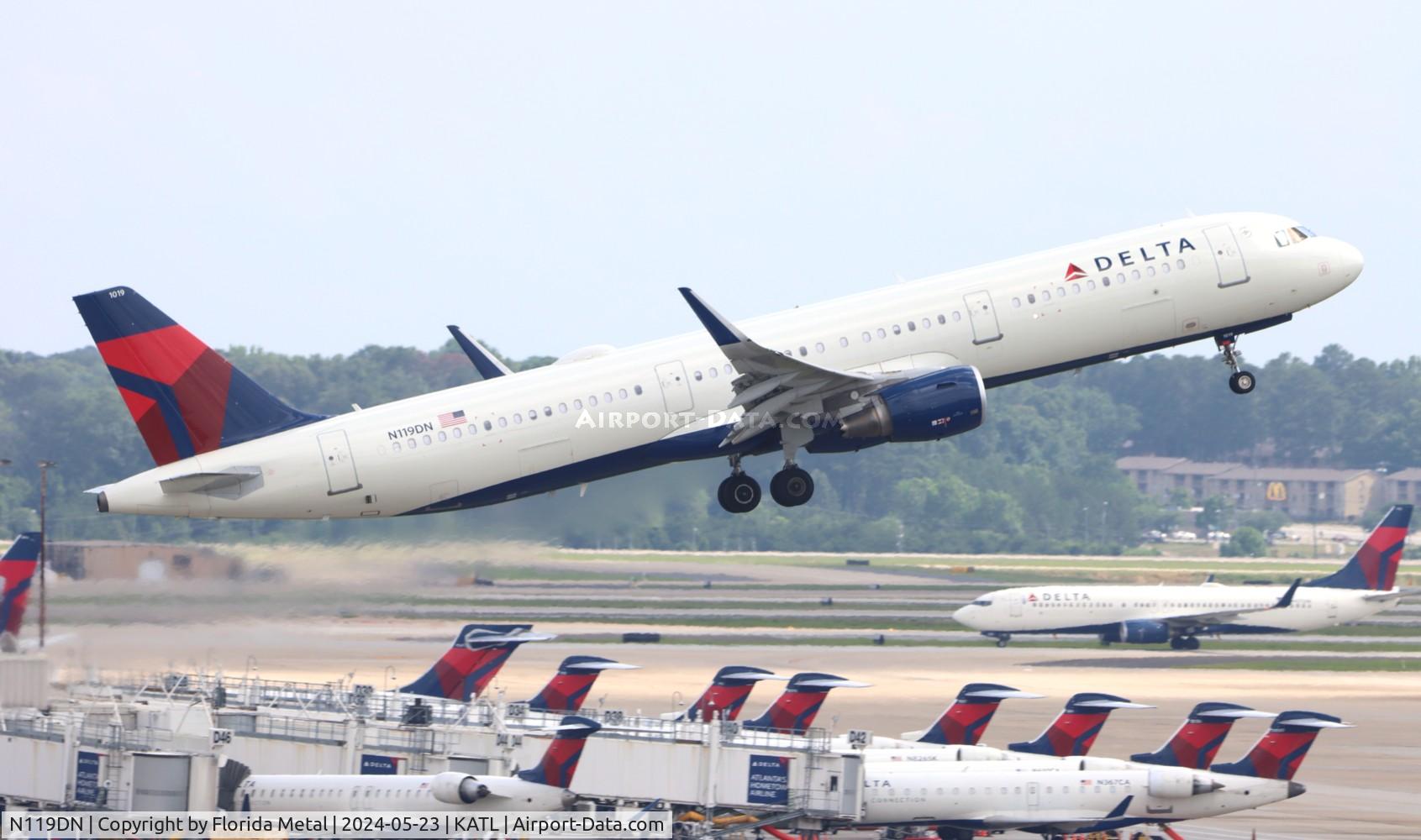 N119DN, 2021 Airbus A321-211 C/N 10182, DAL A321 zx ATL-SAT