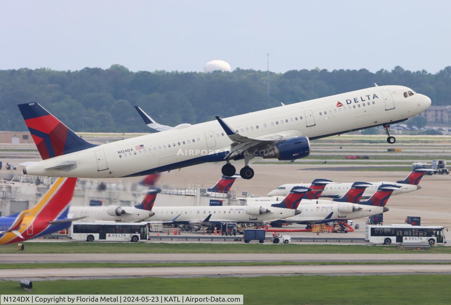 N124DX, 2021 Airbus A321-211 C/N 10251, DAL A321 zx ATL-LAS