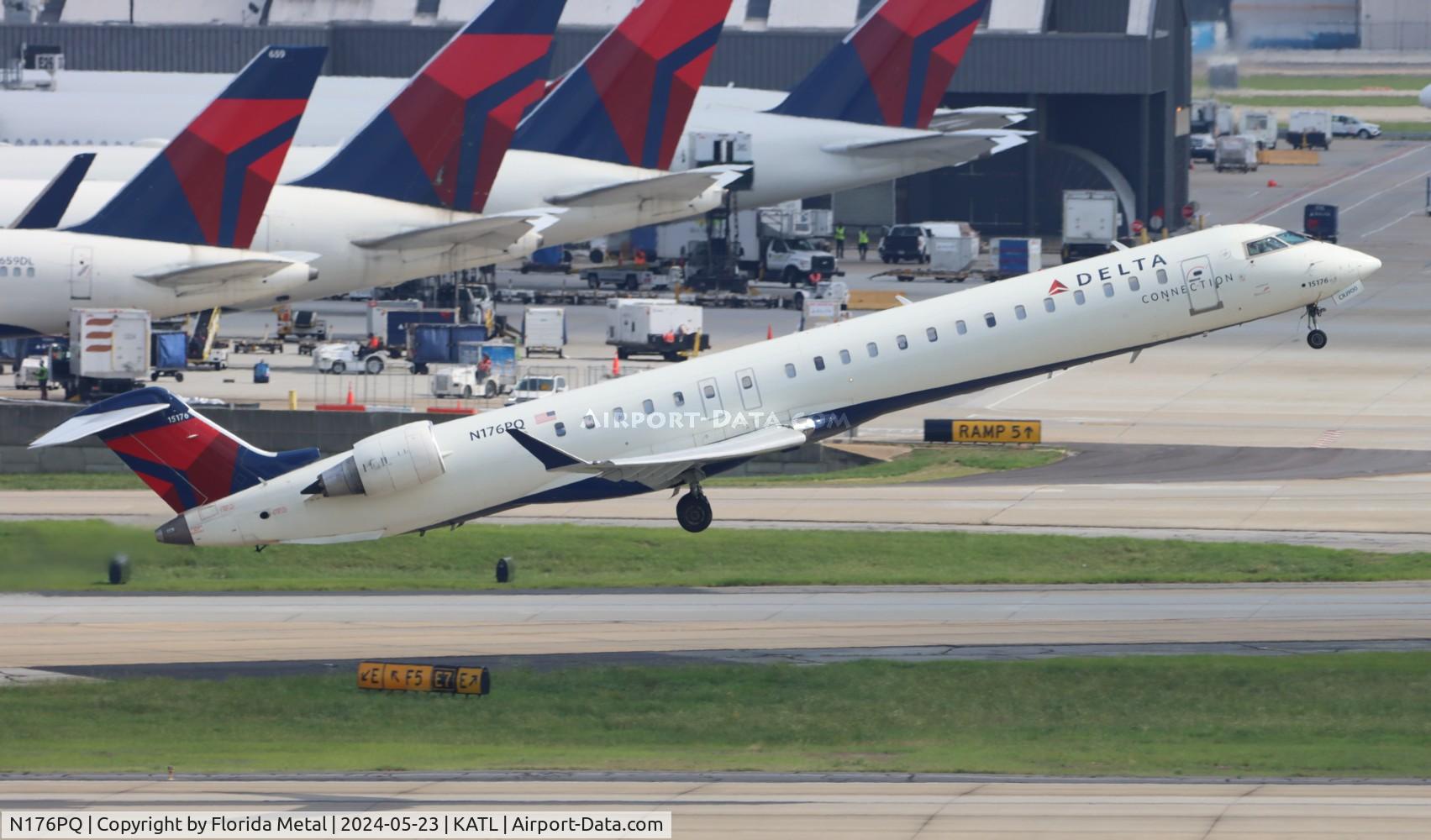 N176PQ, 2008 Bombardier CRJ-900ER (CL-600-2D24) C/N 15176, EDV CRJ9 zx ATL-HSV