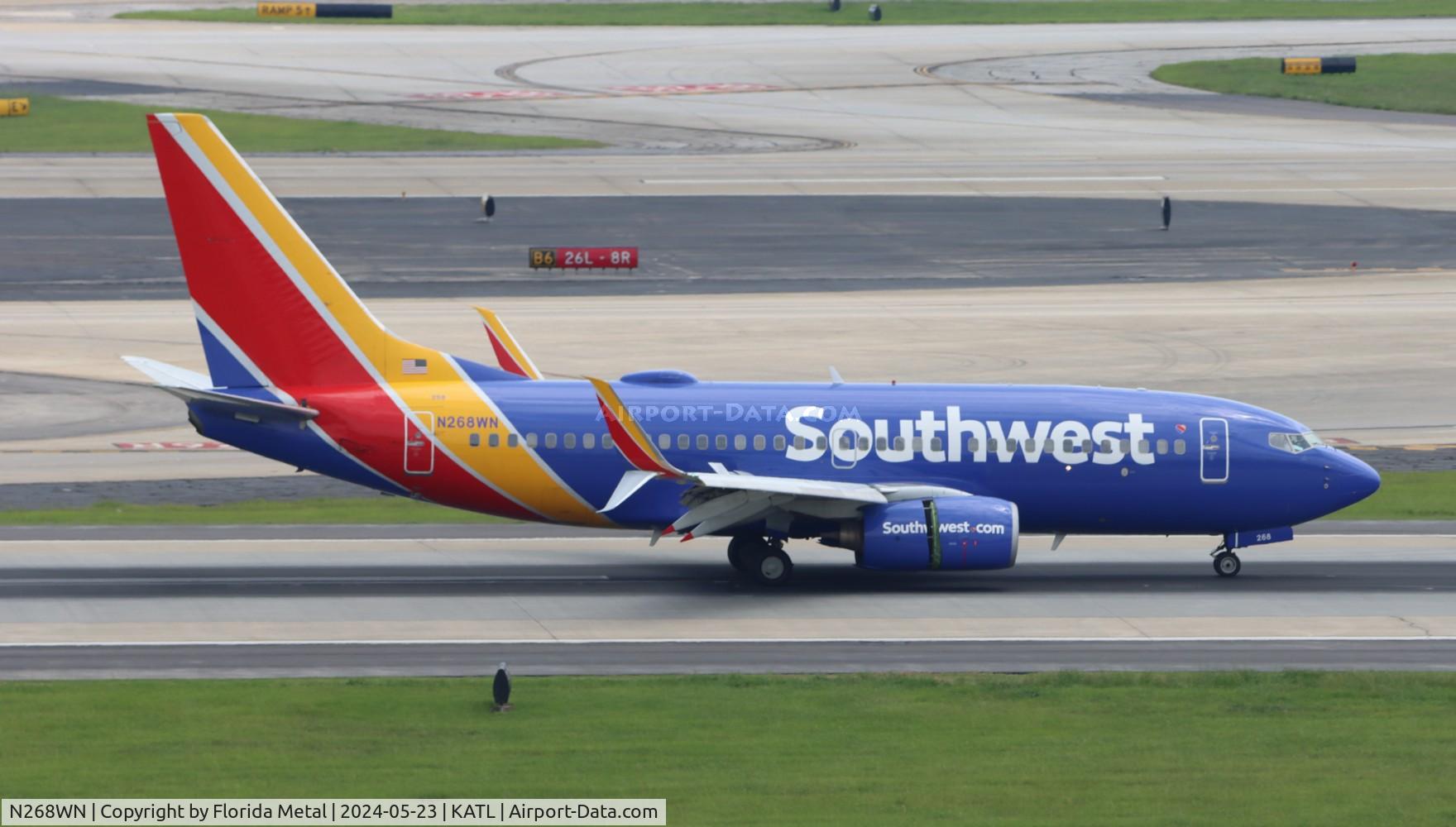 N268WN, 2007 Boeing 737-7H4 C/N 32524, SWA 737 zx STL-ATL
