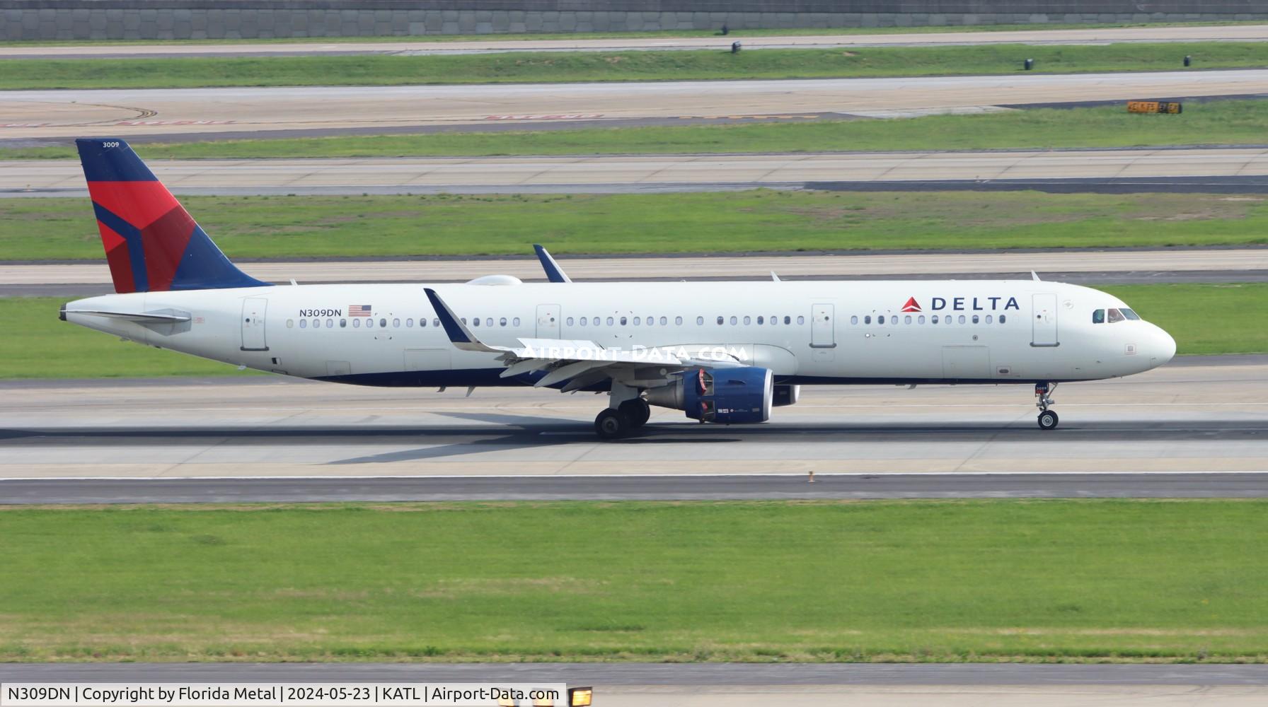 N309DN, 2016 Airbus A321-211 C/N 7268, DAL A321 zx PHL-ATL