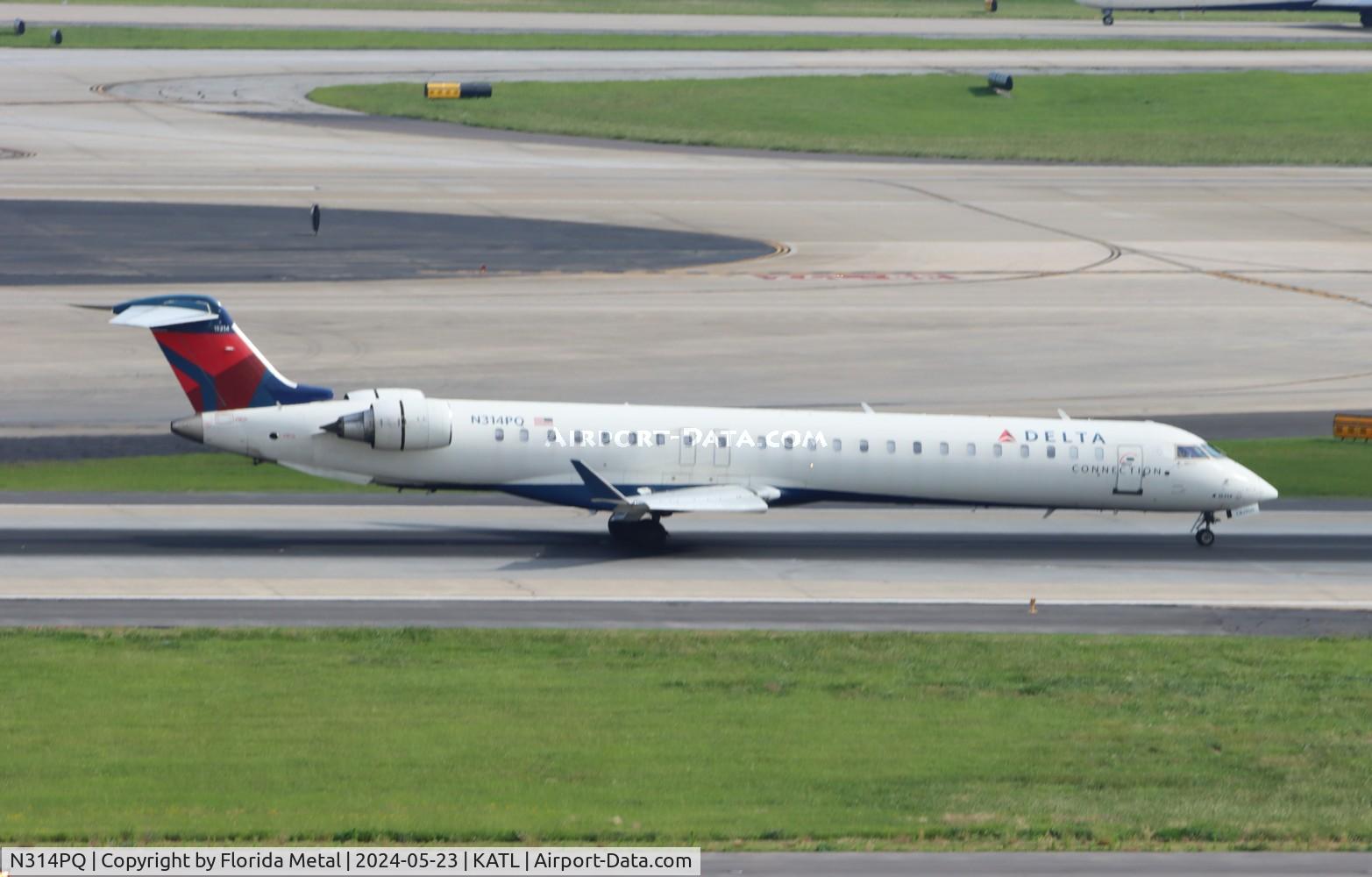 N314PQ, 2014 Bombardier CRJ-900ER (CL-600-2D24) C/N 15314, EDV/DAL CRJ9 zx CHA-ATL