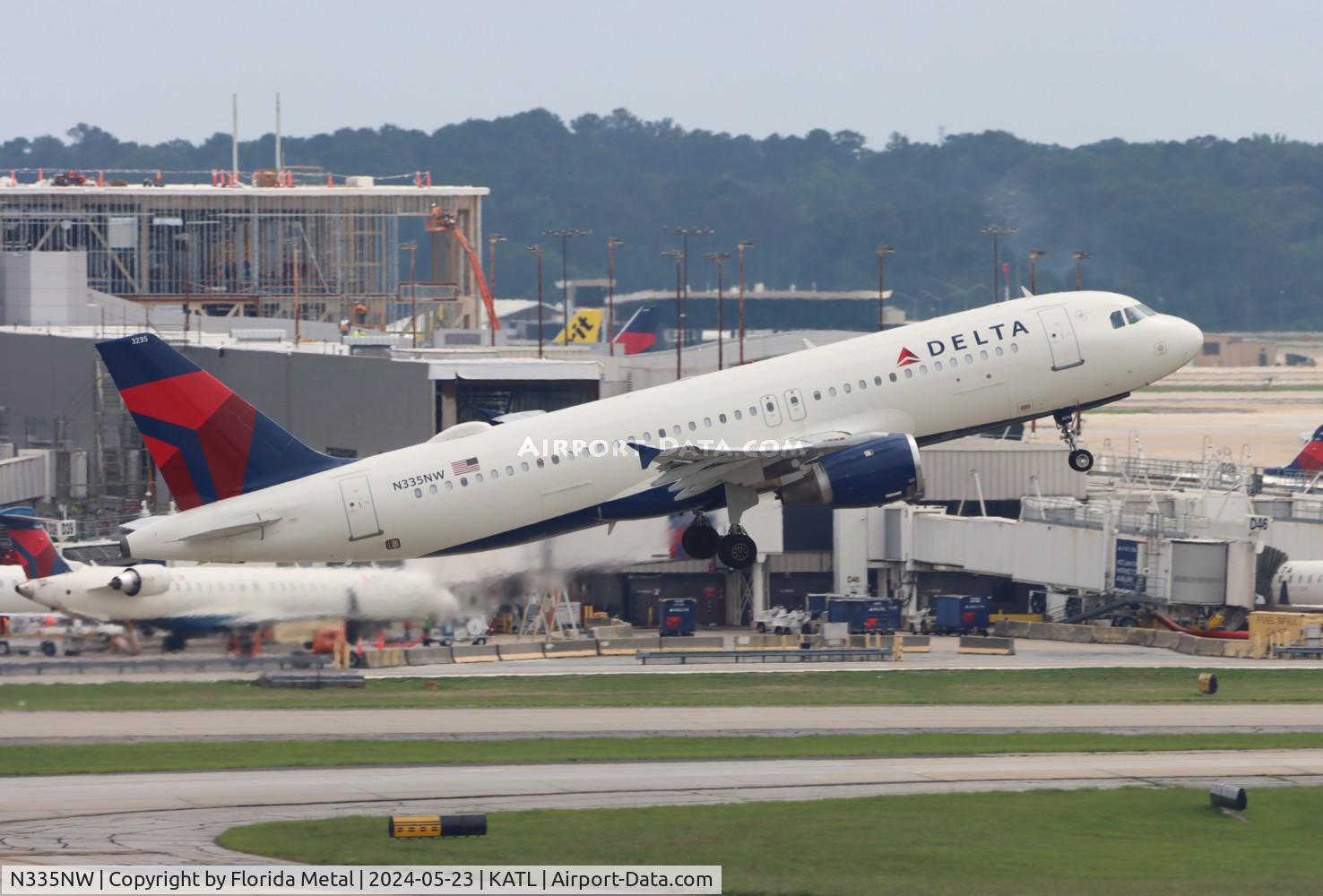 N335NW, 1992 Airbus A320-212 C/N 340, DAL A320 zx ATL-PVD