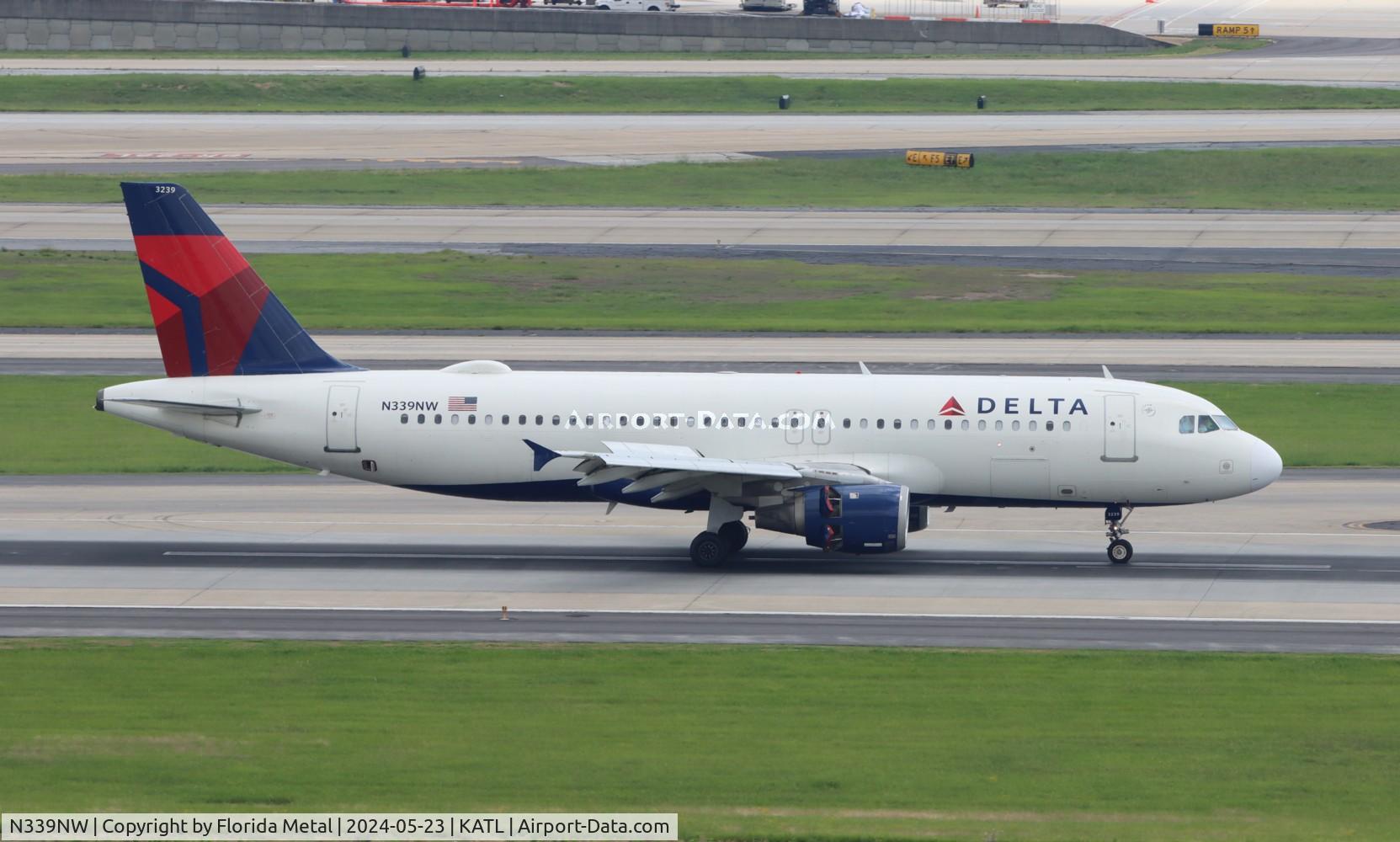 N339NW, 1992 Airbus A320-212 C/N 367, DAL A320 zx ALB-ATL