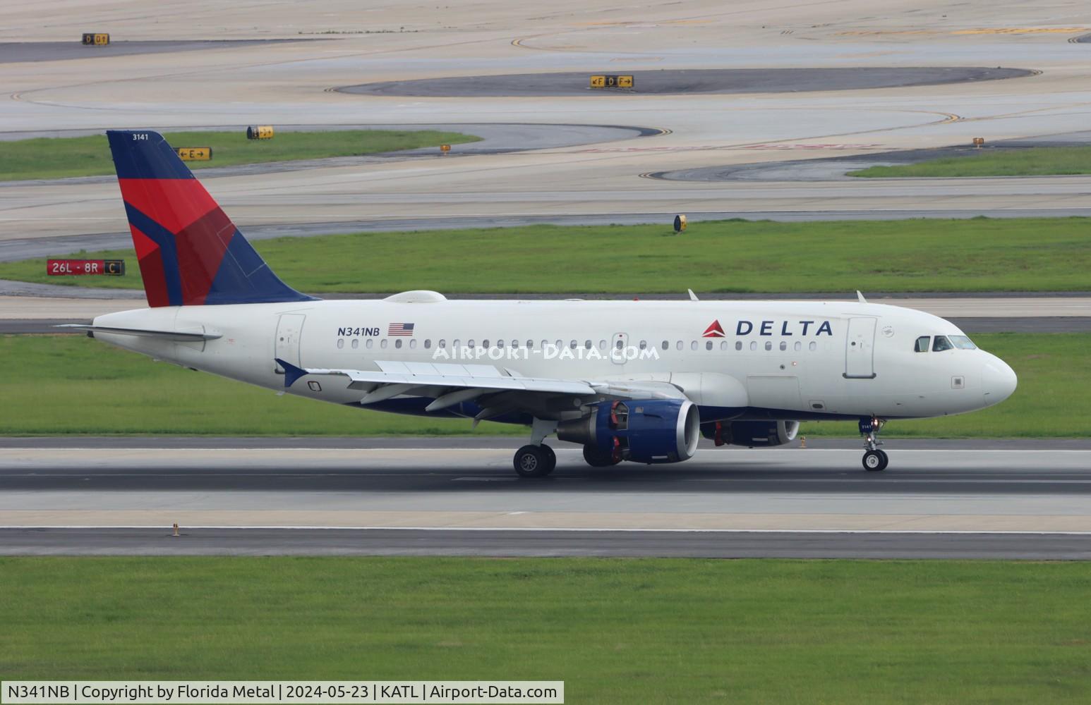 N341NB, 2002 Airbus A319-114 C/N 1738, DAL A319 zx CYUL-ATL