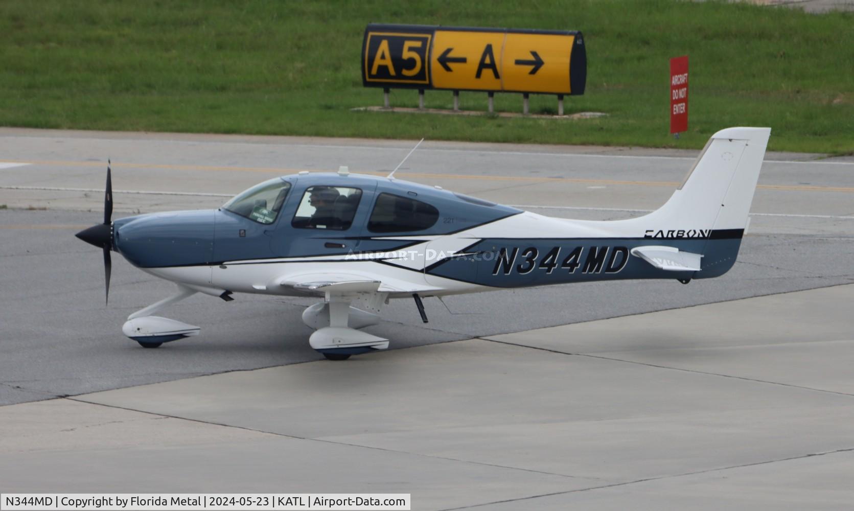 N344MD, 2018 Cirrus SR22T C/N 1781, SR22 zx CHA-ATL