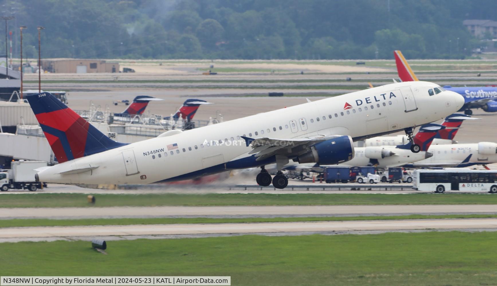 N348NW, 1993 Airbus A320-212 C/N 410, DAL A320 zx ATL-SAT
