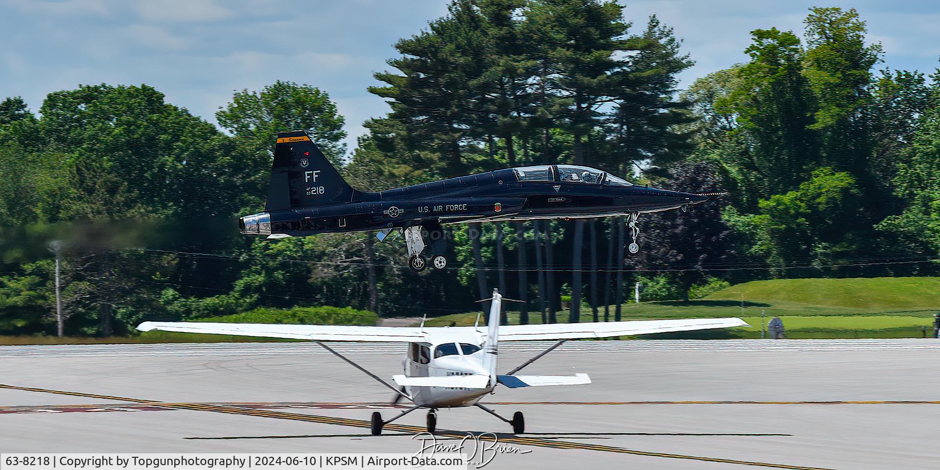 63-8218, 1964 Northrup T-38A Talon C/N N5565, STEAK02 over the numbers for RW34