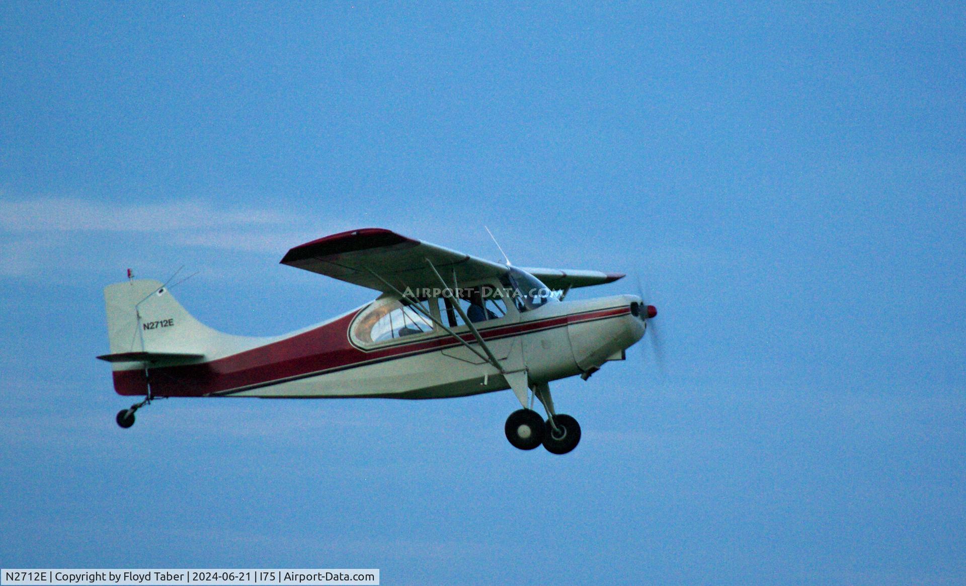 N2712E, 1946 Aeronca 7AC Champion C/N 7AC-6292, Out for a flight @I75