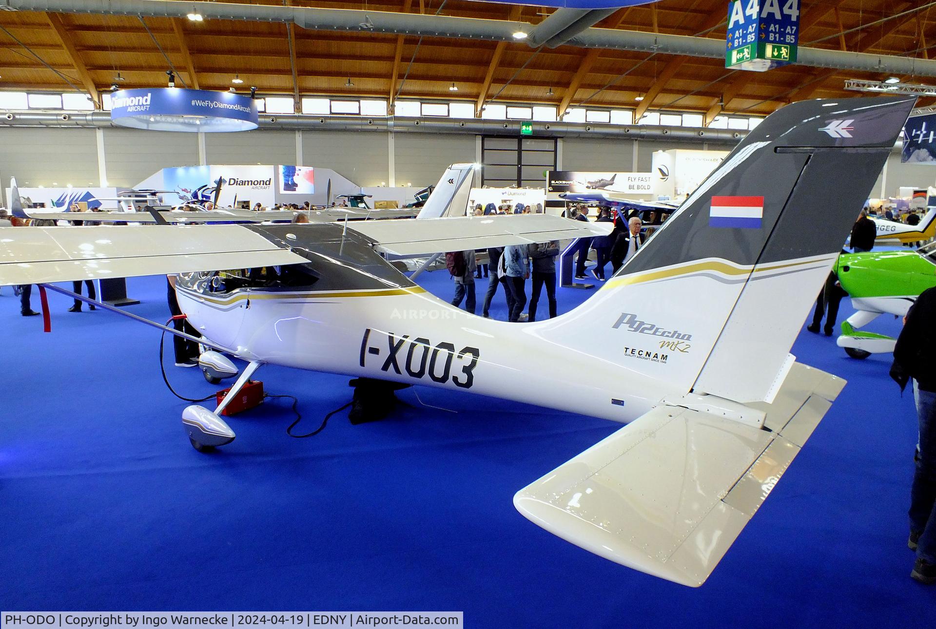 PH-ODO, Tecnam P92 Echo Mk II C/N not found_PH-ODO, Tecnam P92 Echo Mk II (still carrying reg 'I-X003' on port side) at the AERO 2024, Friedrichshafen
