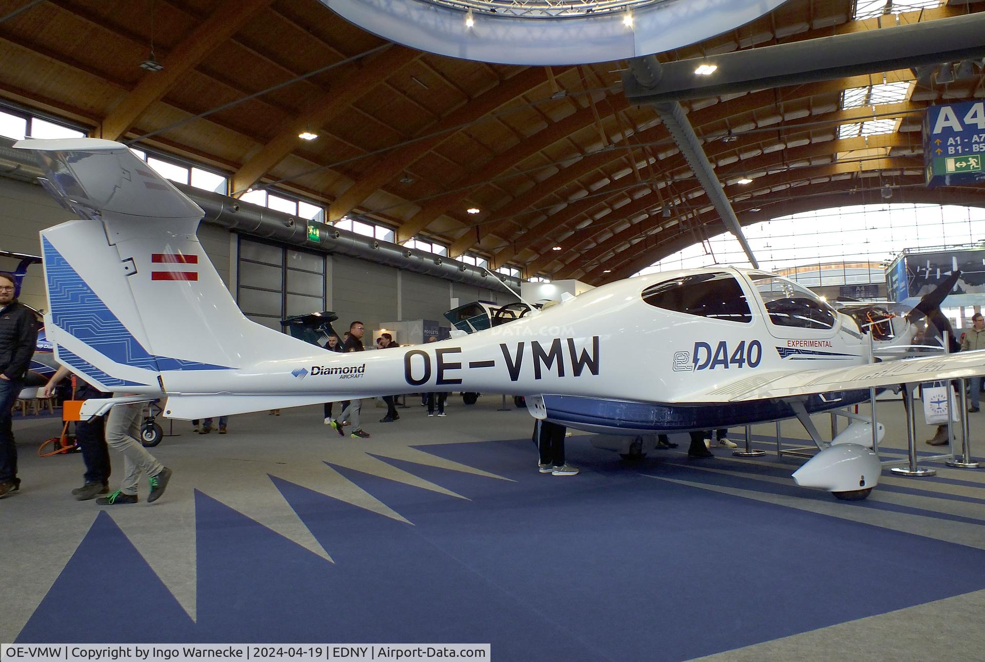 OE-VMW, 2024 Diamond eDA-40 C/N not found_D-MBRP, Diamond eDA-40 with electric motor at the AERO 2024, Friedrichshafen