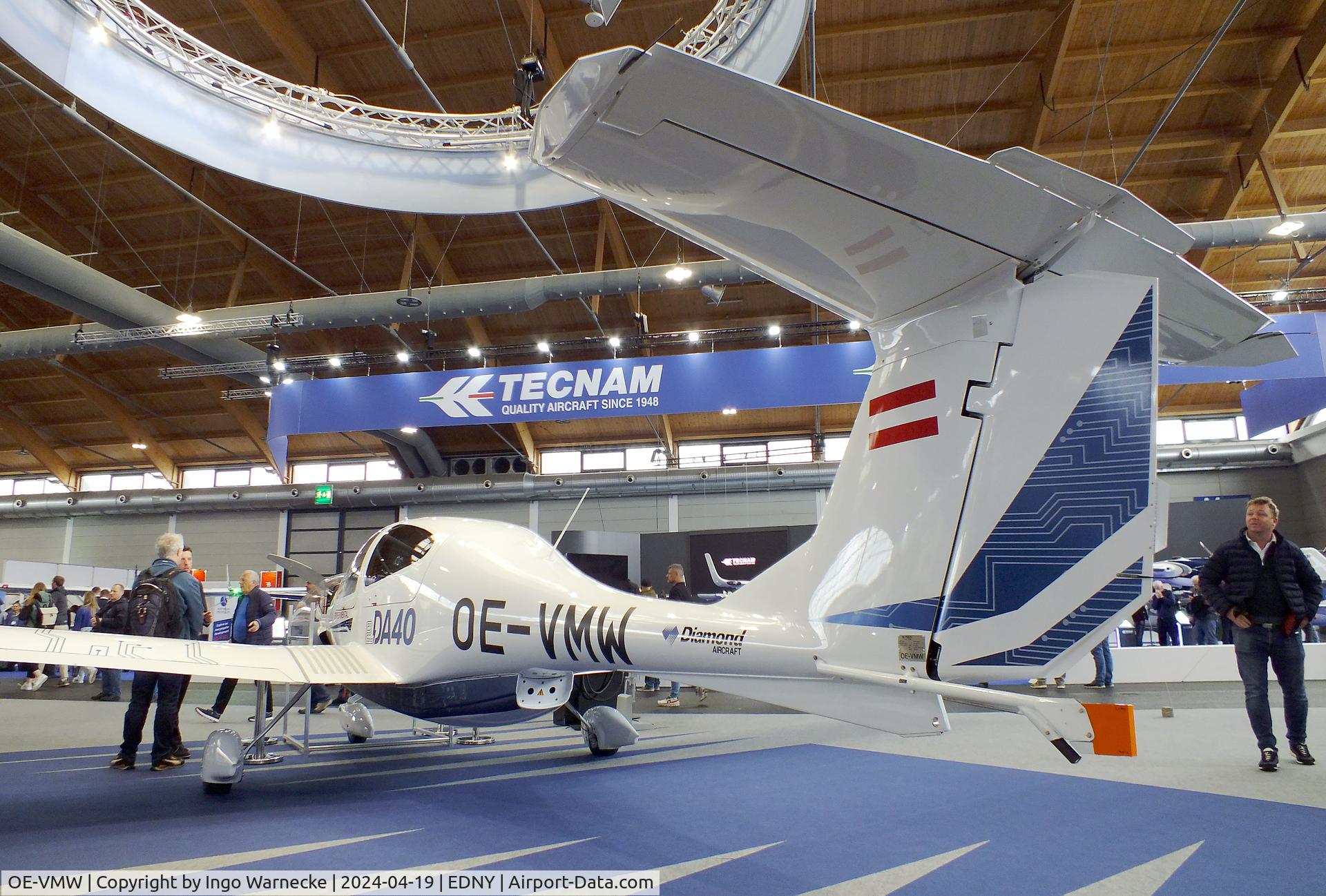 OE-VMW, 2024 Diamond eDA-40 C/N not found_D-MBRP, Diamond eDA-40 with electric motor at the AERO 2024, Friedrichshafen