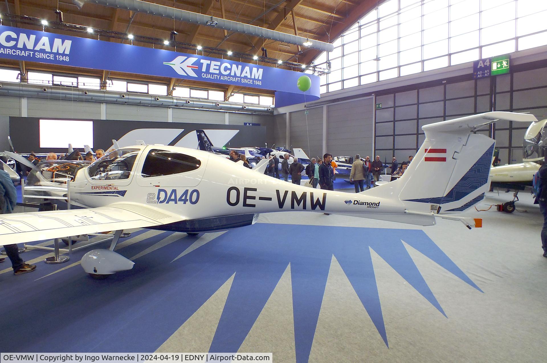 OE-VMW, 2024 Diamond eDA-40 C/N not found_D-MBRP, Diamond eDA-40 with electric motor at the AERO 2024, Friedrichshafen