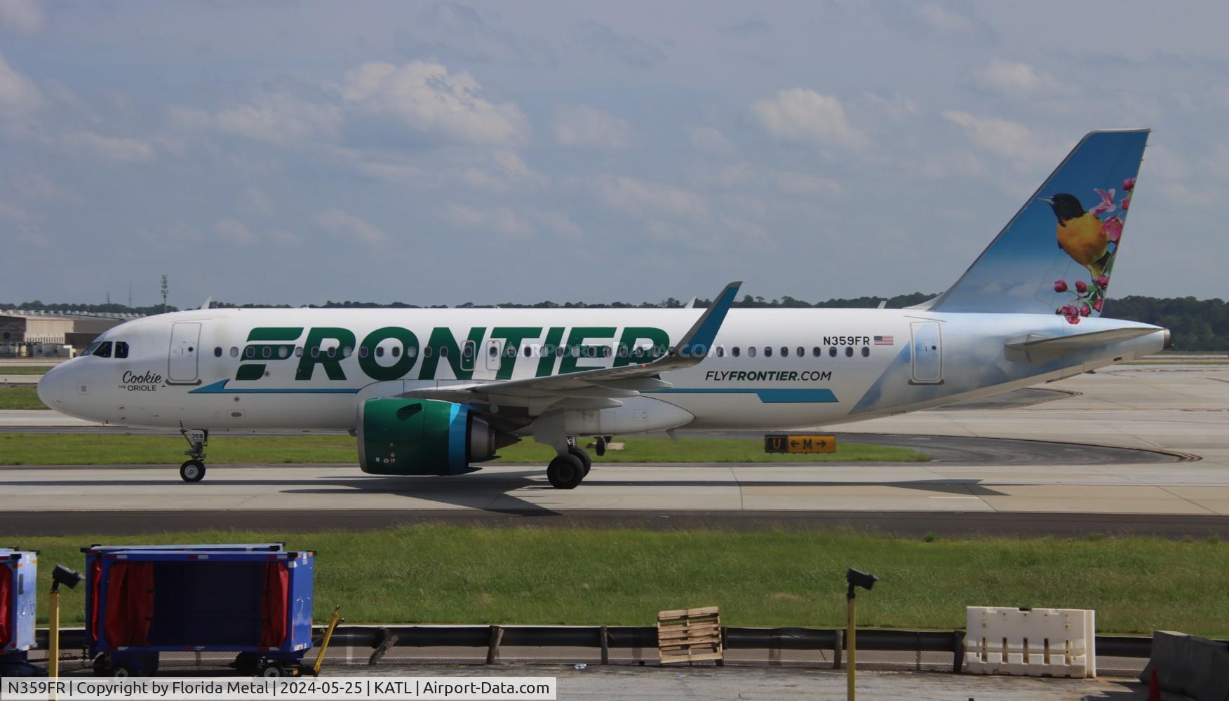 N359FR, 2019 Airbus A320-251N C/N 9177, FFT A32N Cookie zx CLE-ATL
