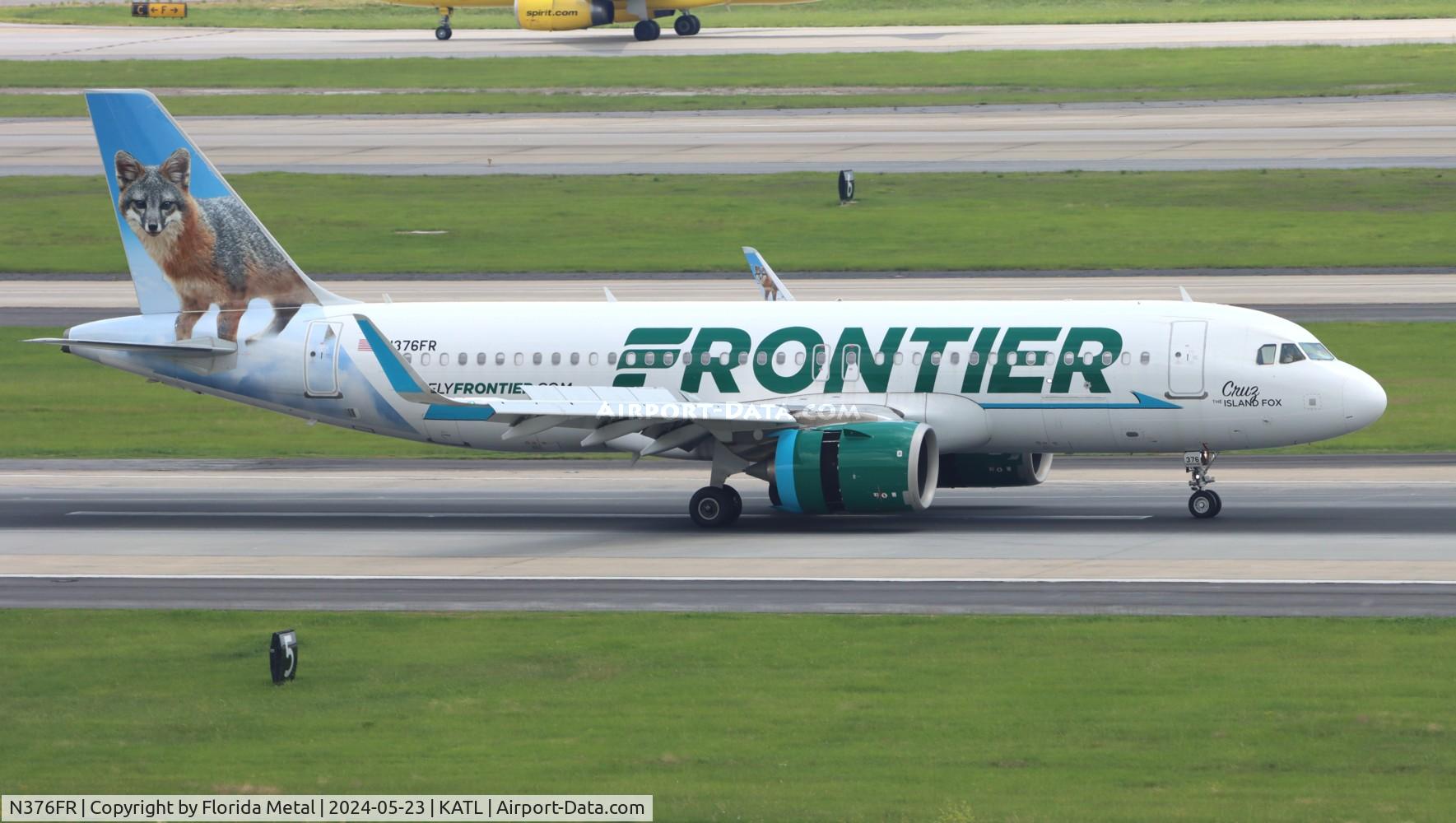 N376FR, 2020 Airbus A320-251N C/N 10327, FFT A32N Cruz zx MDW-ATL