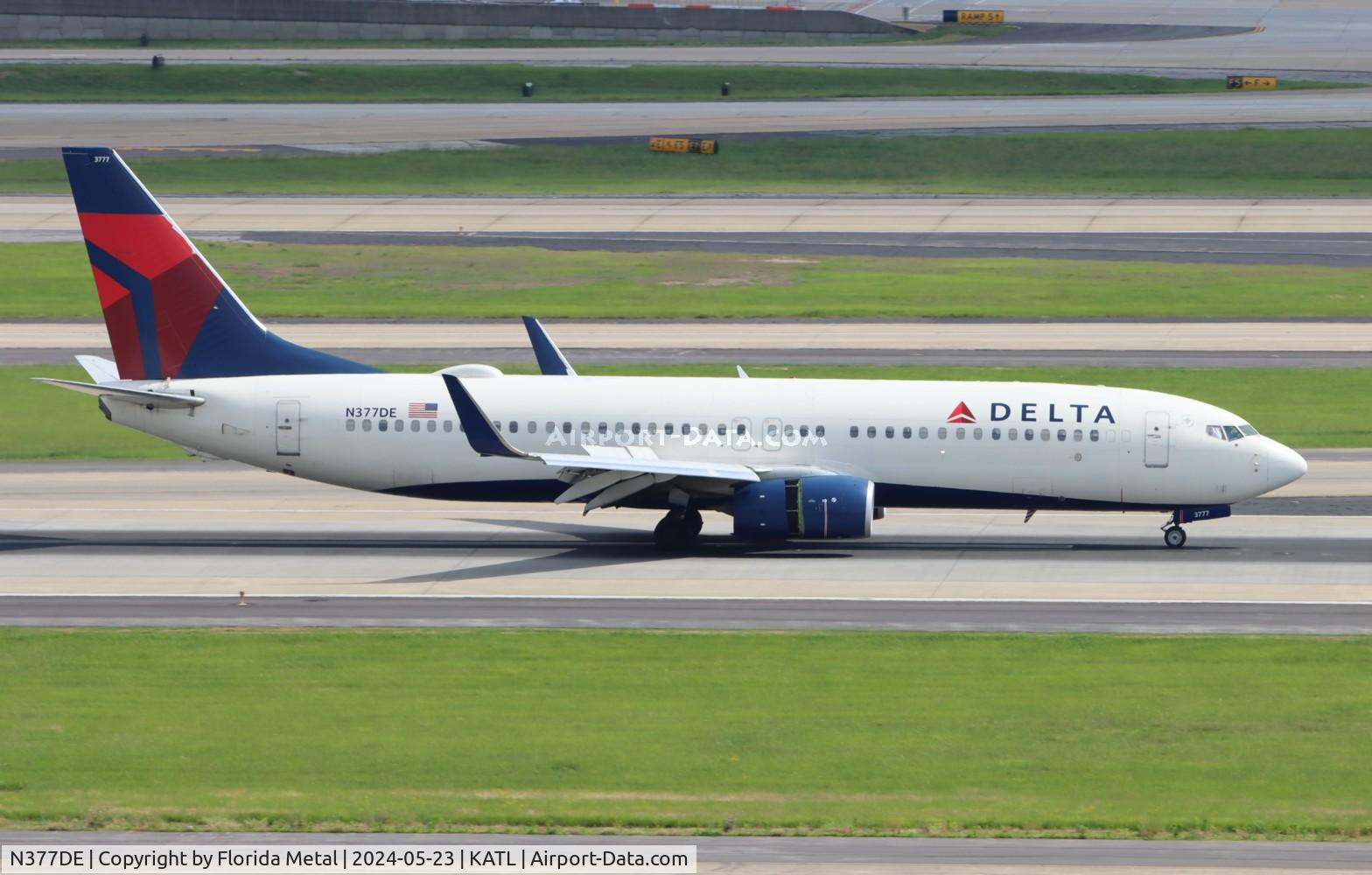 N377DE, 2013 Boeing 737-8EH C/N 39632, DAL 738 zx MCI-ATL