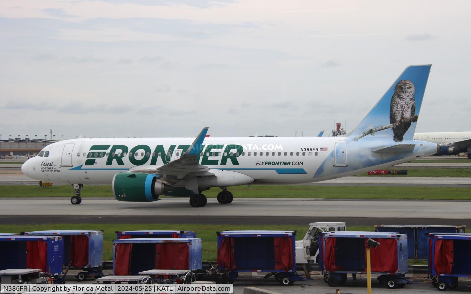 N386FR, 2021 Airbus A320-251NEO C/N 10642, FFT A32N zx MCO-ATL