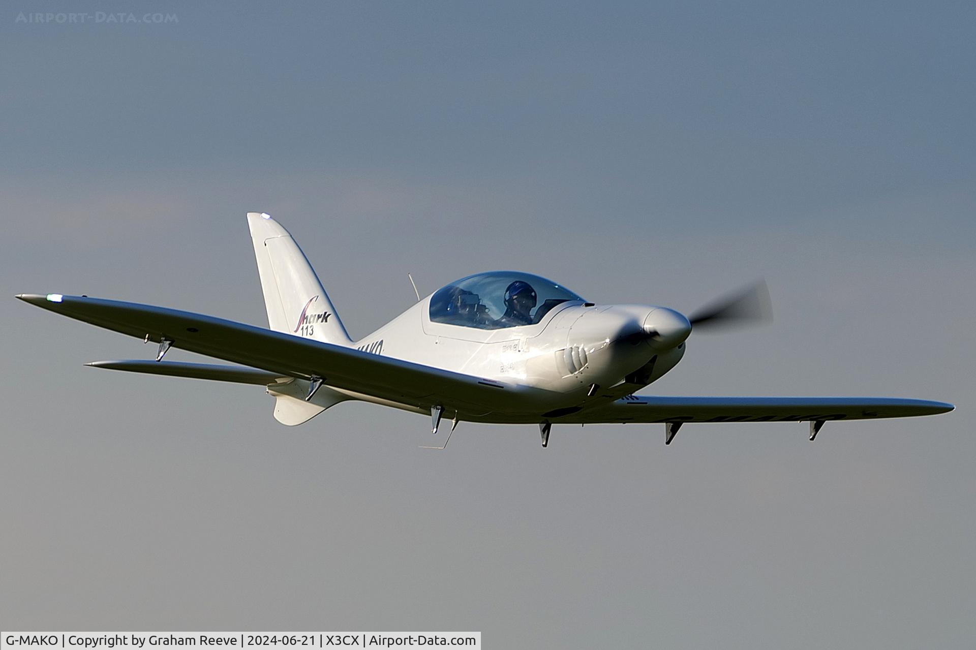 G-MAKO, 2023 TLAC Shark 600 UK C/N 113, Departing from Northrepps.