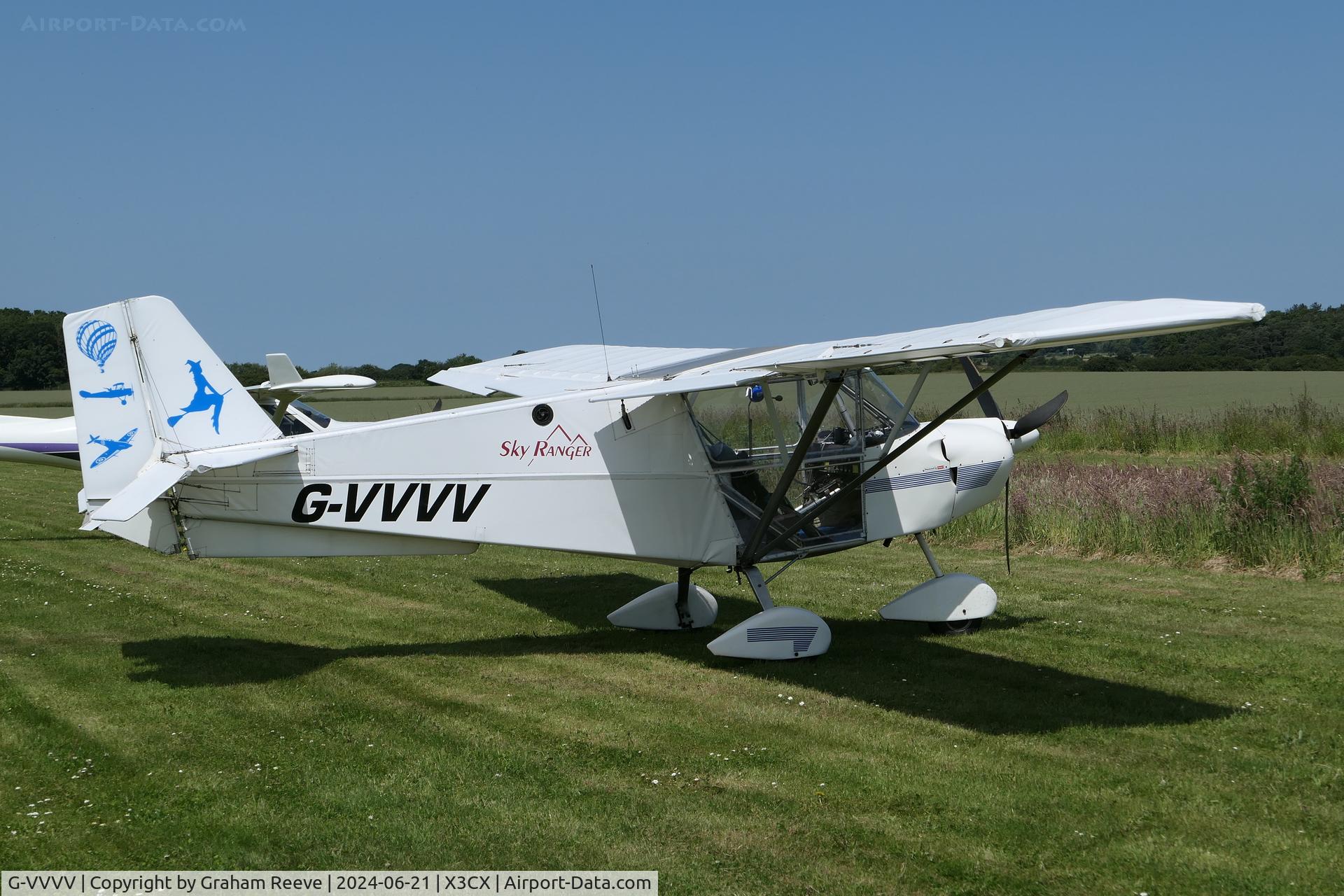 G-VVVV, 2005 Best Off Skyranger 912(2) C/N BMAA/HB/427, Parked at Northrepps.