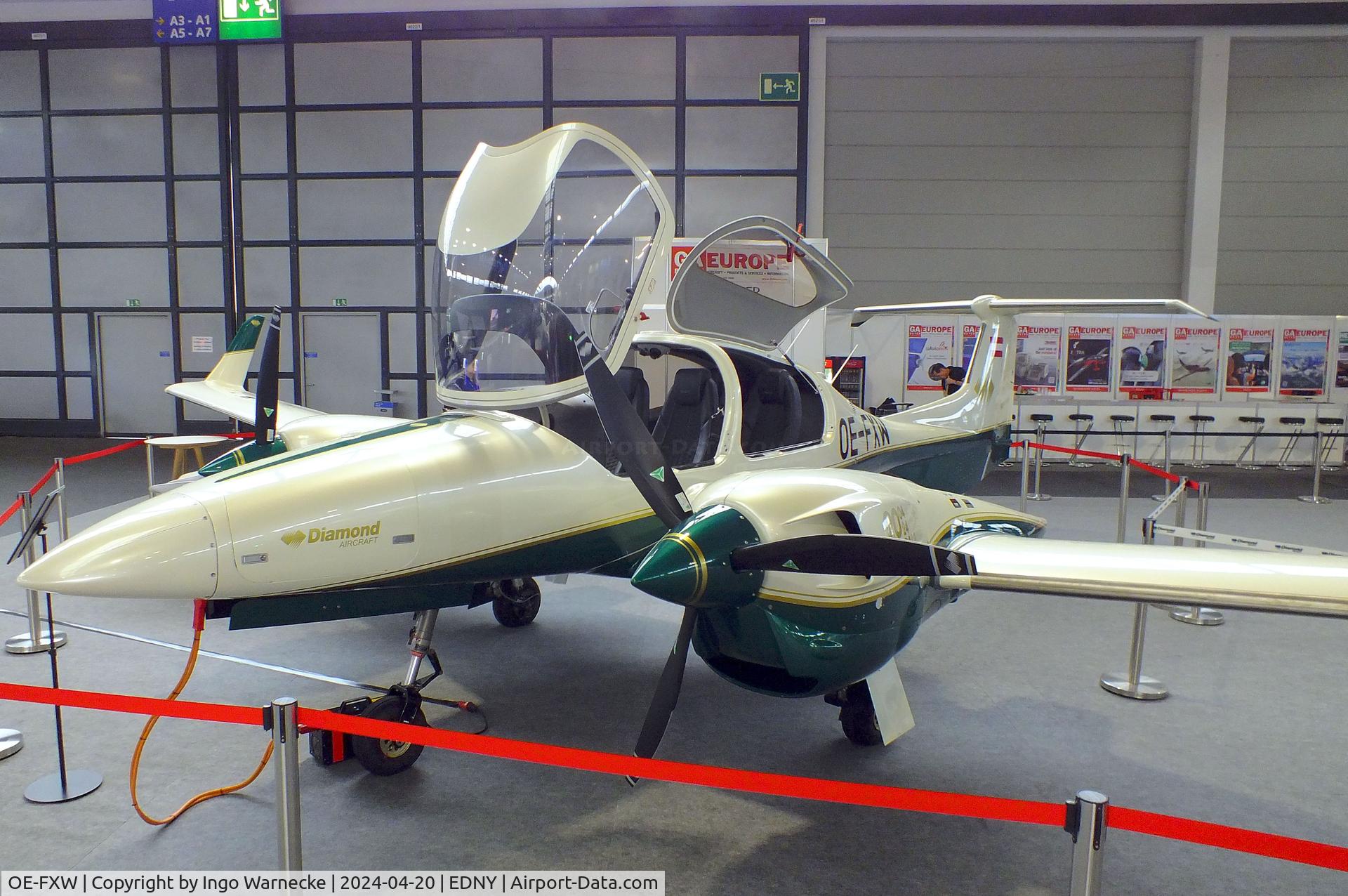 OE-FXW, Diamond DA-42-NG Twin Star Twin Star C/N 42.N414, Diamond DA-42 NG Twin Star at the AERO 2024, Friedrichshafen