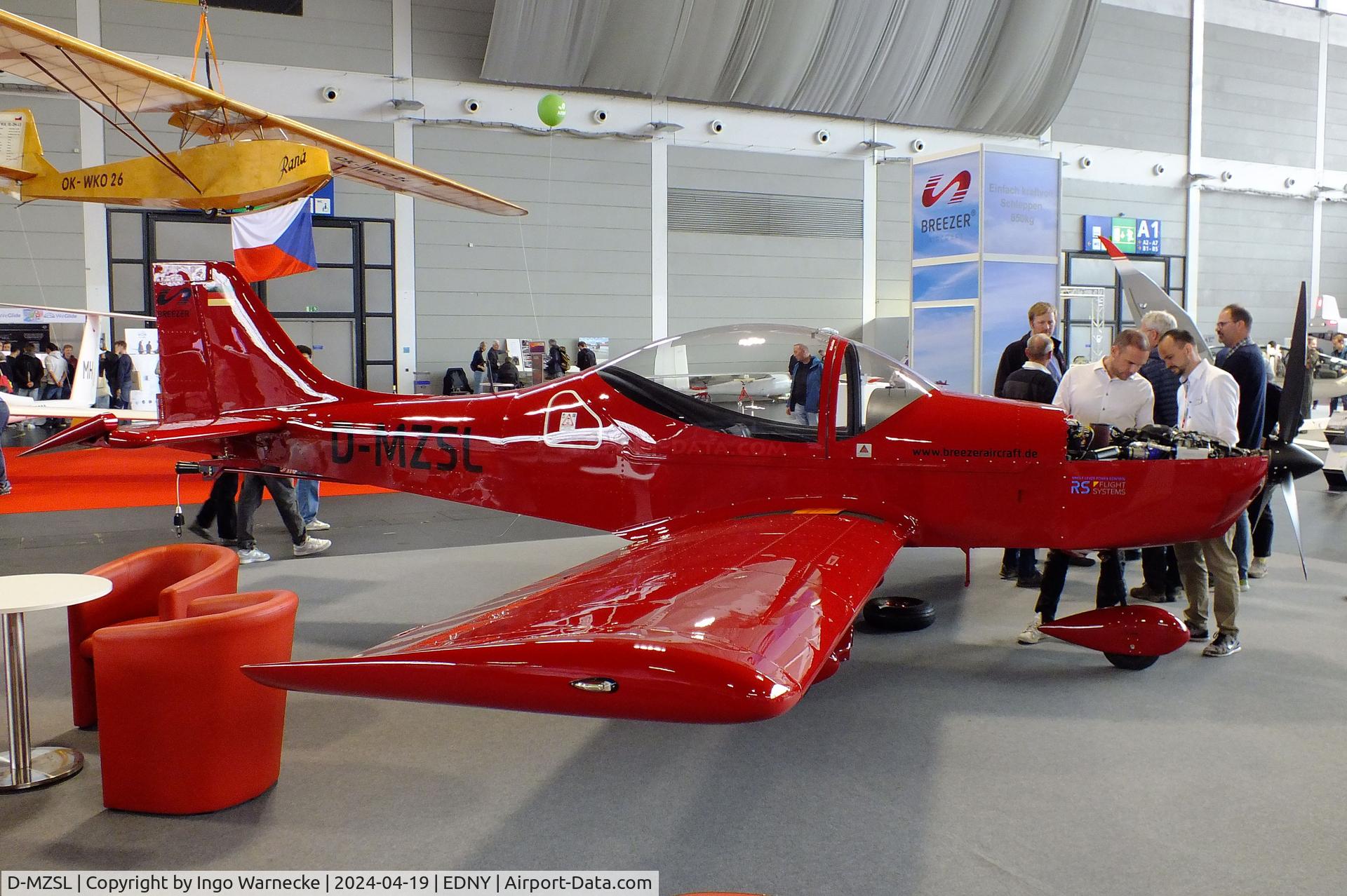 D-MZSL, Breezer Aircraft Breezer B400-6 C/N not found_D-MZSL, Breezer Aircraft Breezer B400-6 (tow-plane with Rotax 916 iS) at the AERO 2024, Friedrichshafen