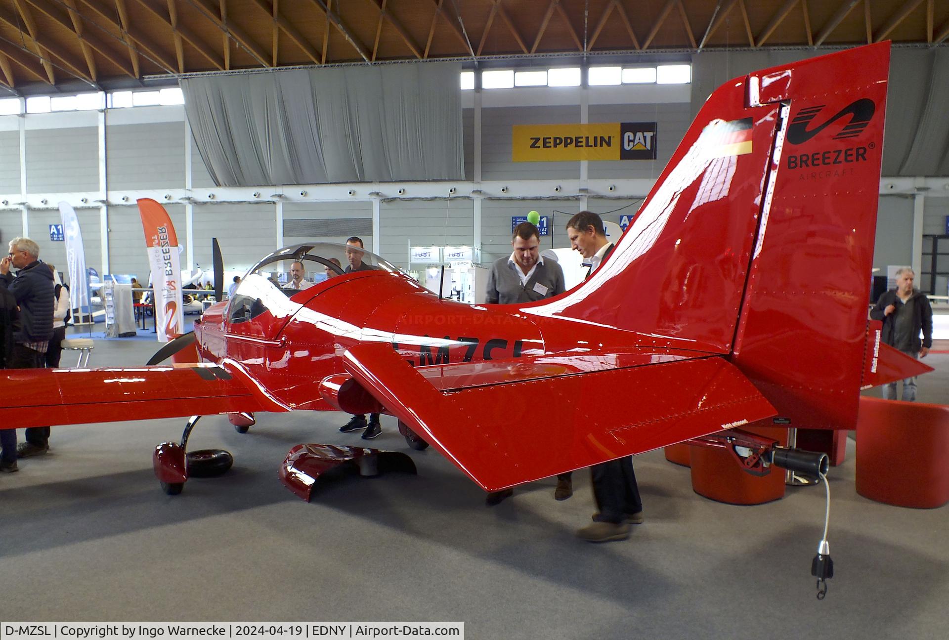 D-MZSL, Breezer Aircraft Breezer B400-6 C/N not found_D-MZSL, Breezer Aircraft Breezer B400-6 (tow-plane with Rotax 916 iS) at the AERO 2024, Friedrichshafen